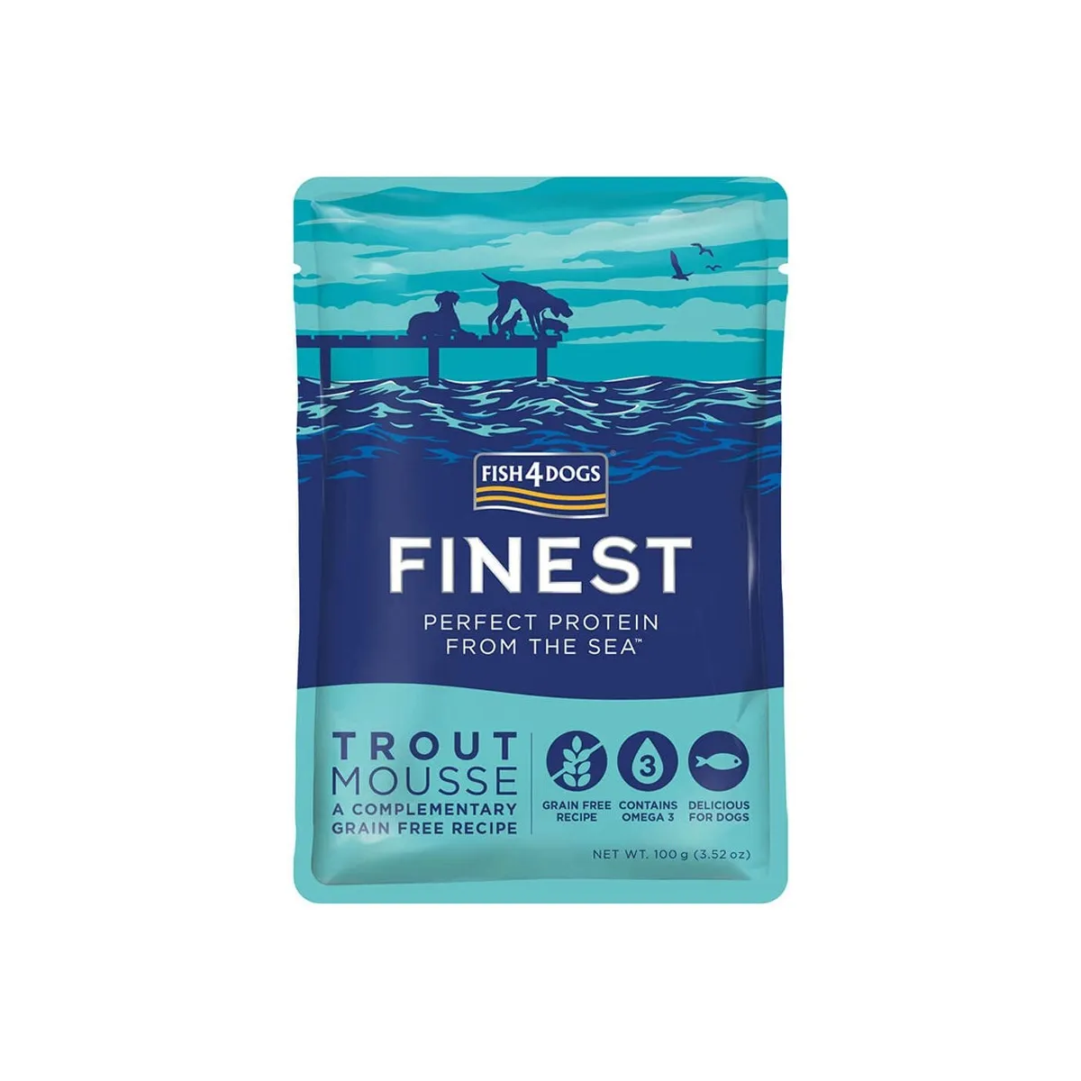 Fish4Dogs Finest лакомство для собак, мусс из форели, 100 г N1 - Изображение товара