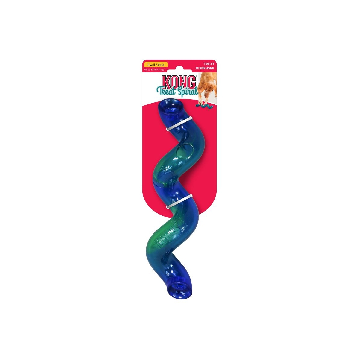 Игрушка для собаки Kong Treat Spiral S, цвет на выбор - Изображение товара 1