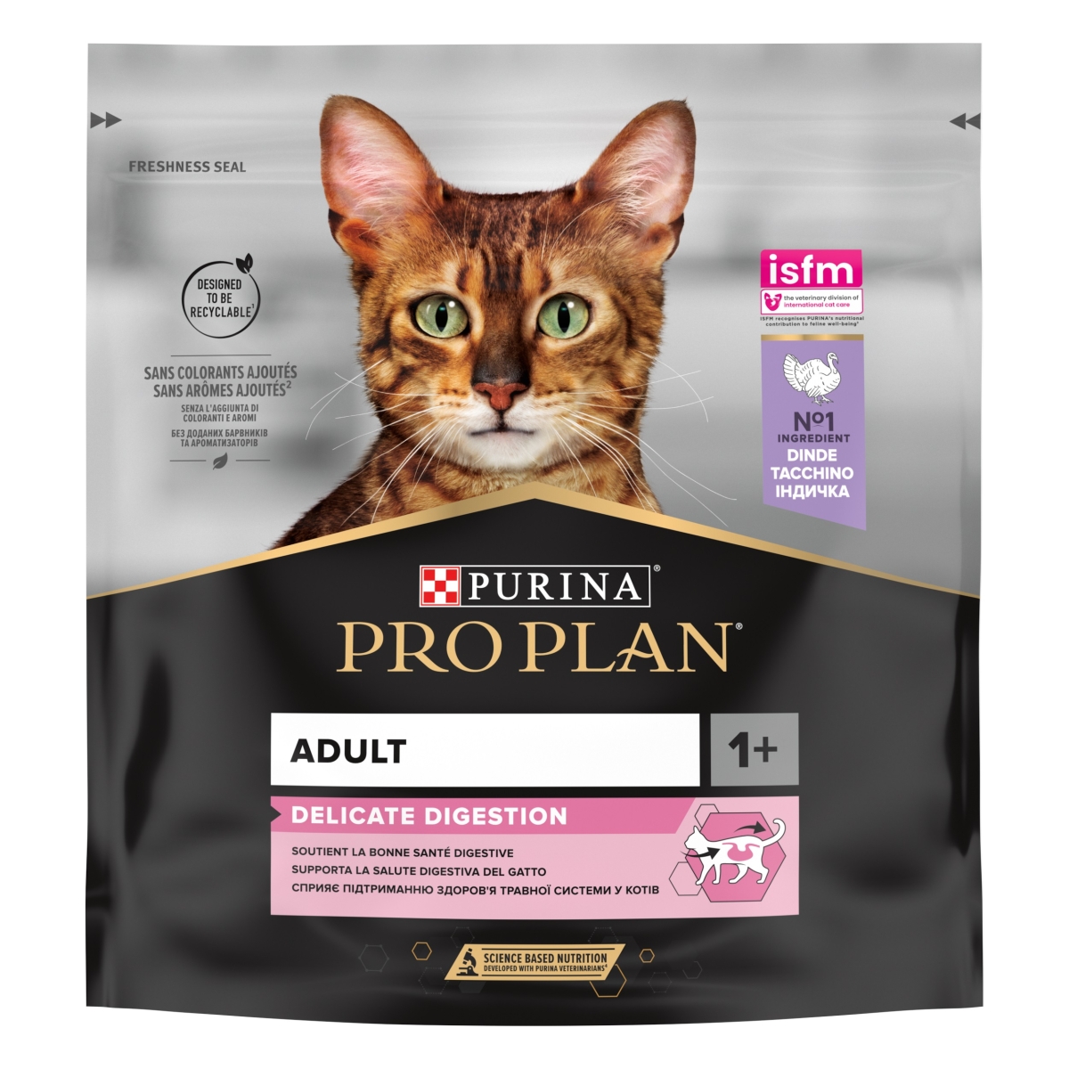 Pro Plan Delicate сухой корм для привередливых кошек, индейка, 0,4 кг - Изображение товара
