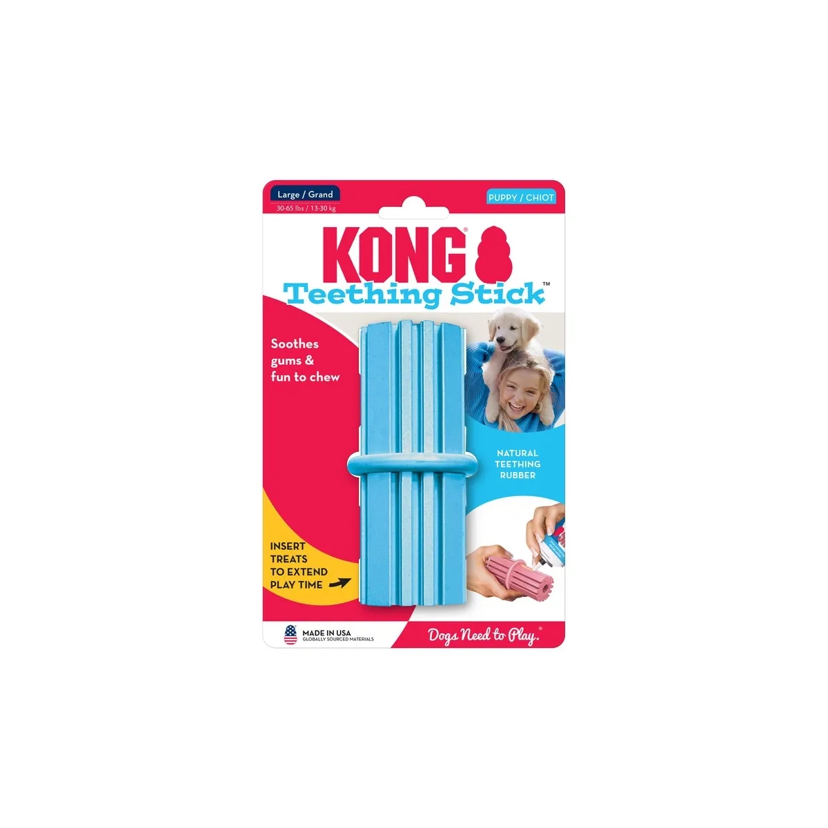 Kong Teething Stick игрушка для щенков, резиновая палка, L - Изображение товара 1