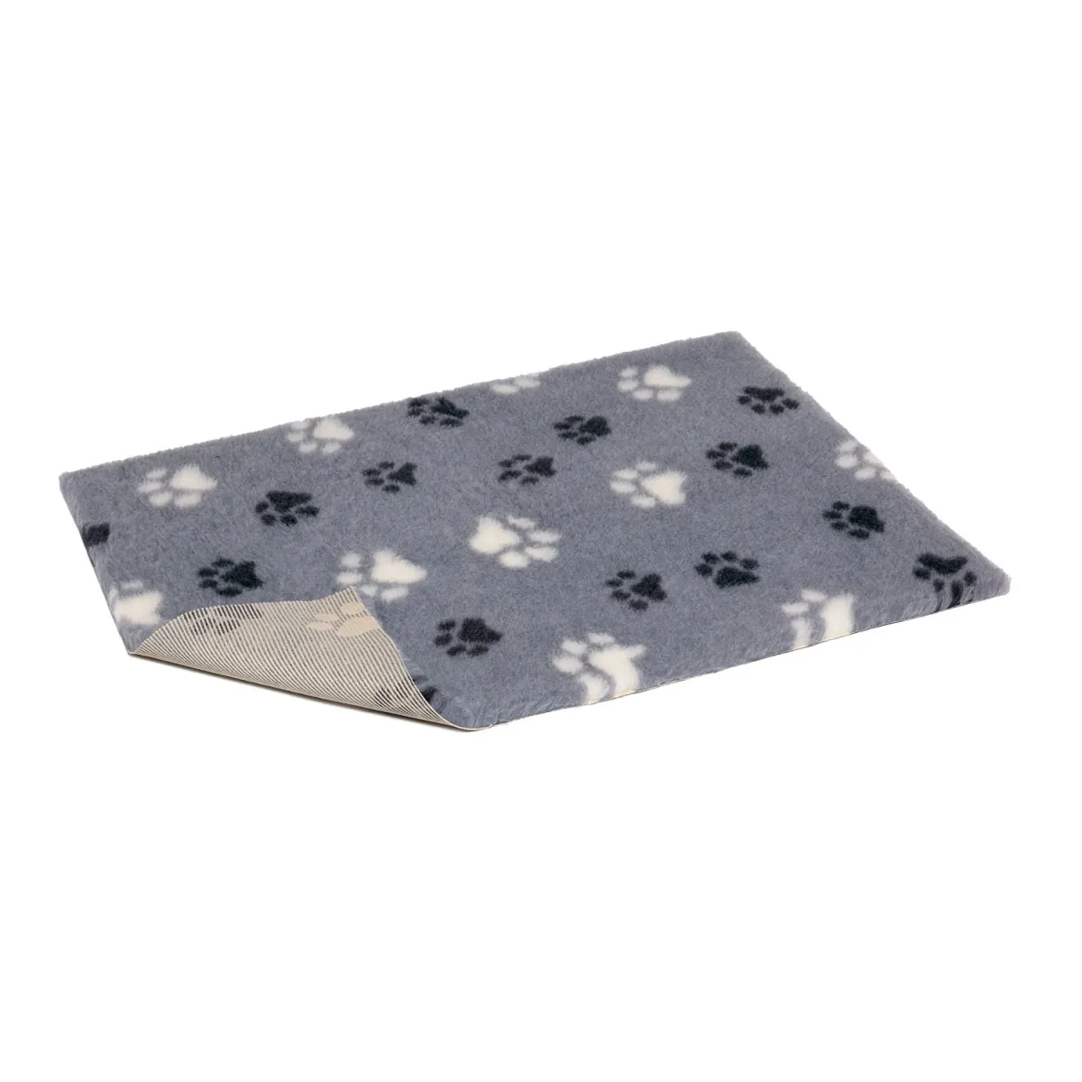 VETBED DUO PAWS LIBISEMISVASTANE 75X50CM HALL VALGE JA MUSTA KÄPAMUST. - Изображение товара