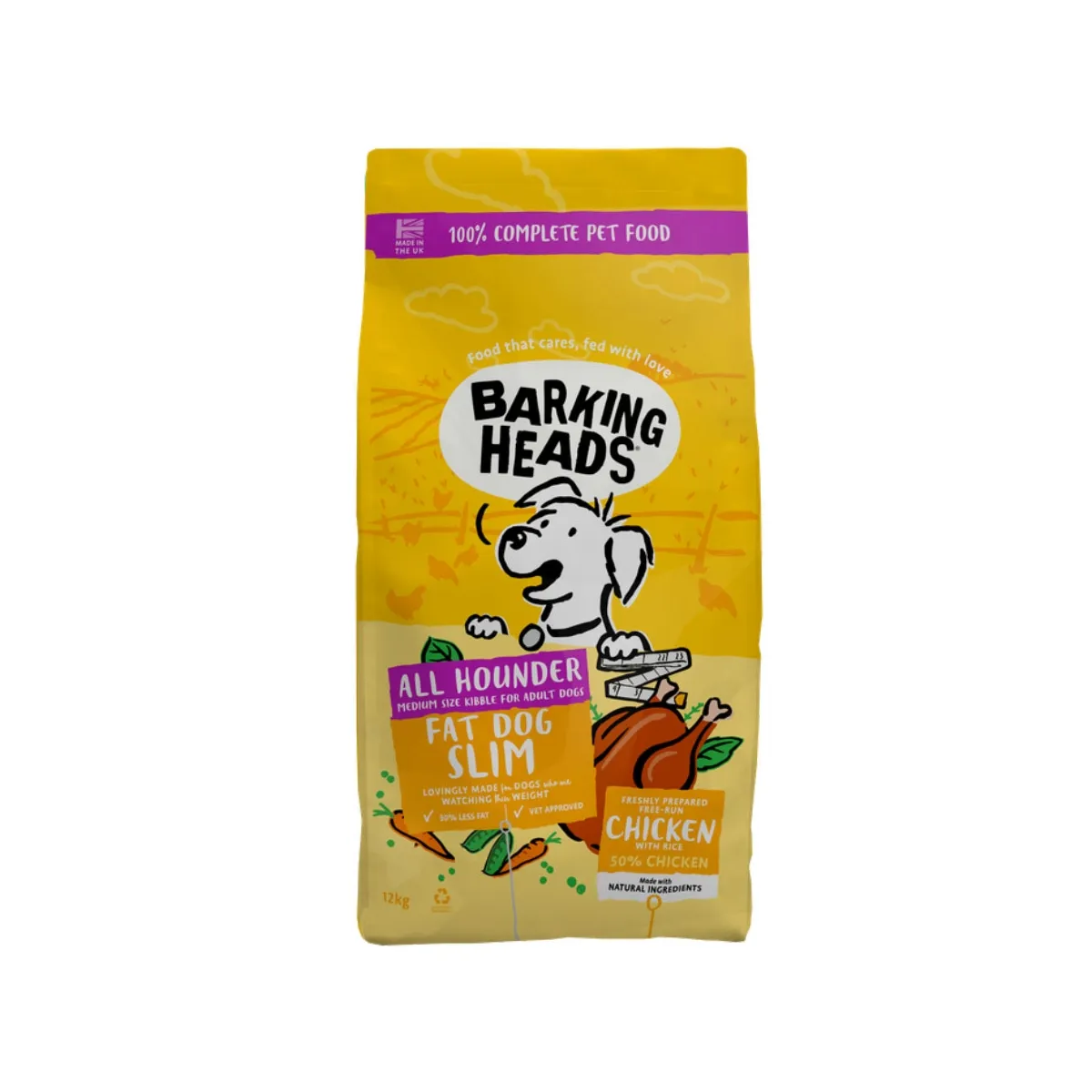 Barking Heads Fat Dog Slim корм для собак, 12 кг - Изображение товара 1