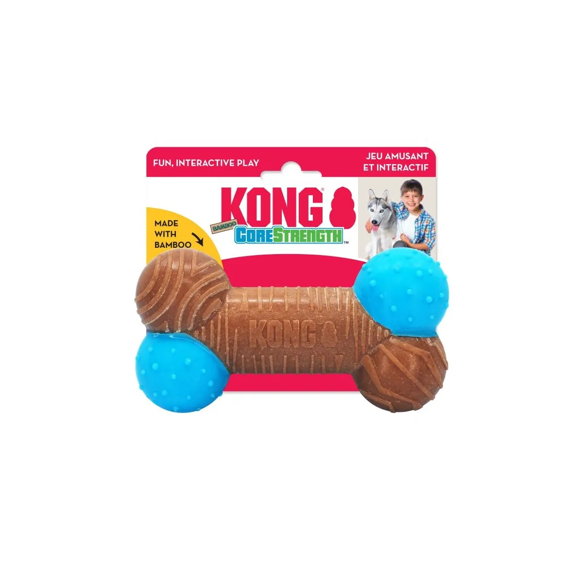 Игрушка для собаки Kong Corestrength, кость из бамбука - Изображение товара