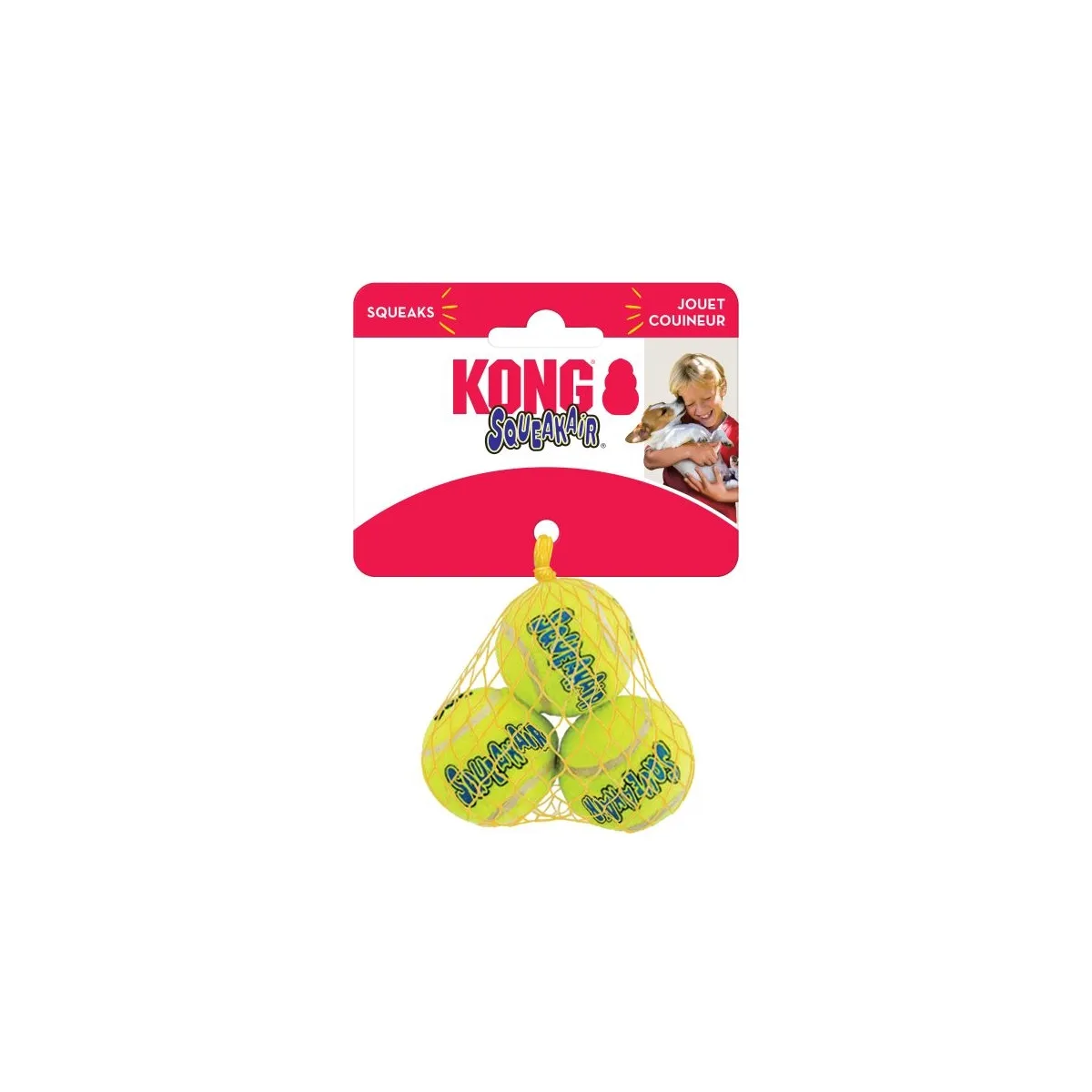 Kong Air игрушка для собак, теннисный мячик со свистком, S N3 - Изображение товара 1