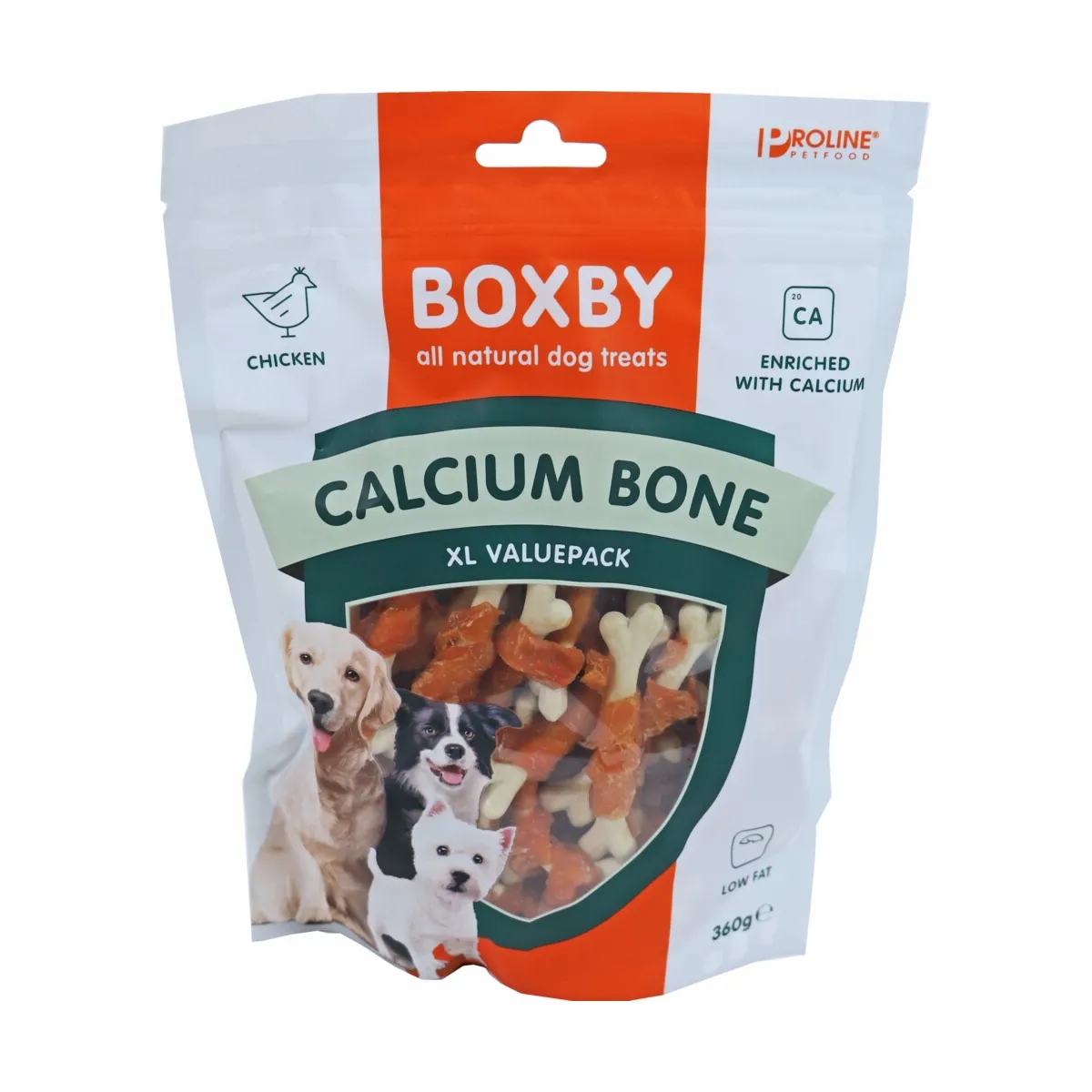 Boxby Calcium Bone лакомство для собак, курица, 360 г - Изображение товара