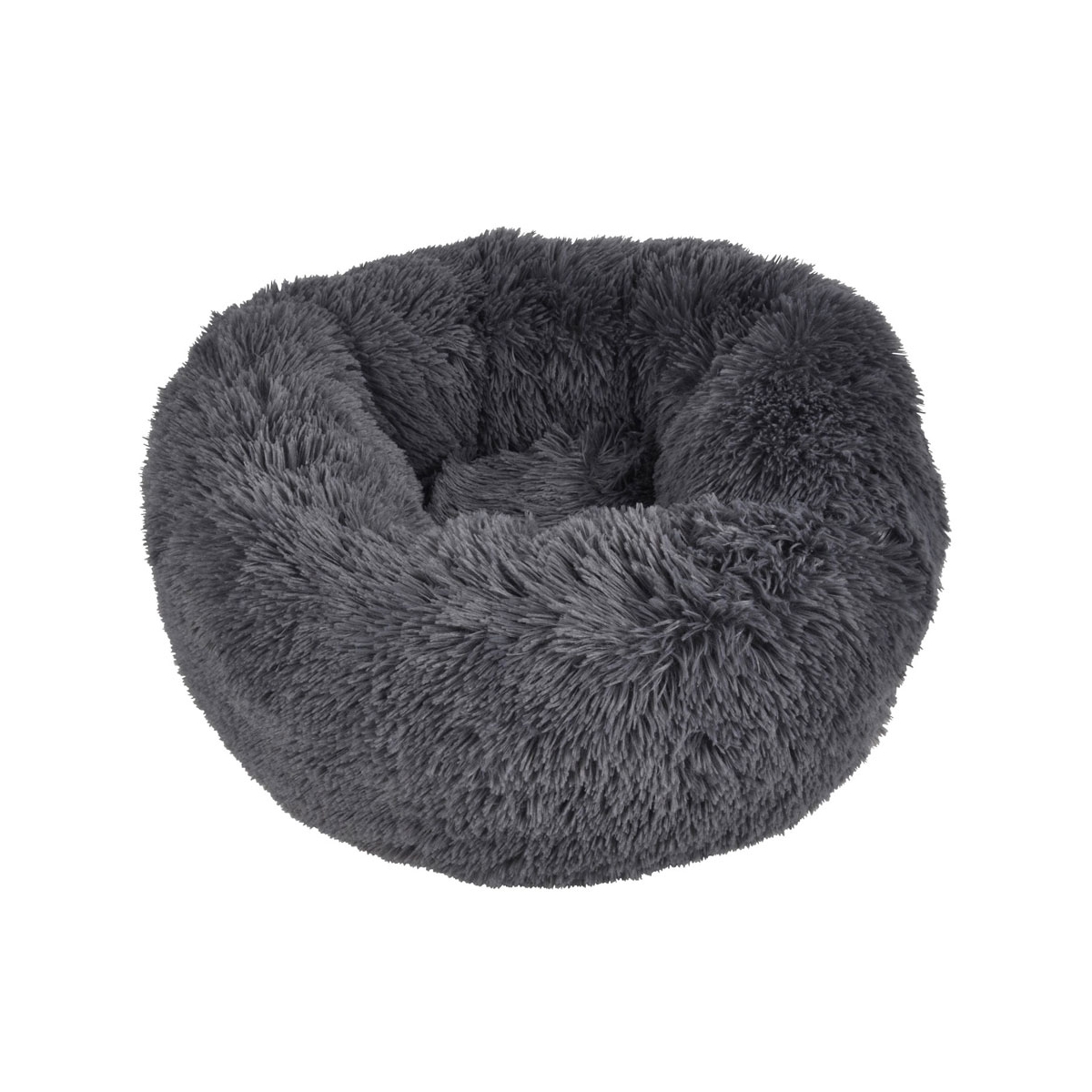 Love Story Fluffy лежанка для кошек Ø 55 x 15 см, темно-серый - Изображение товара