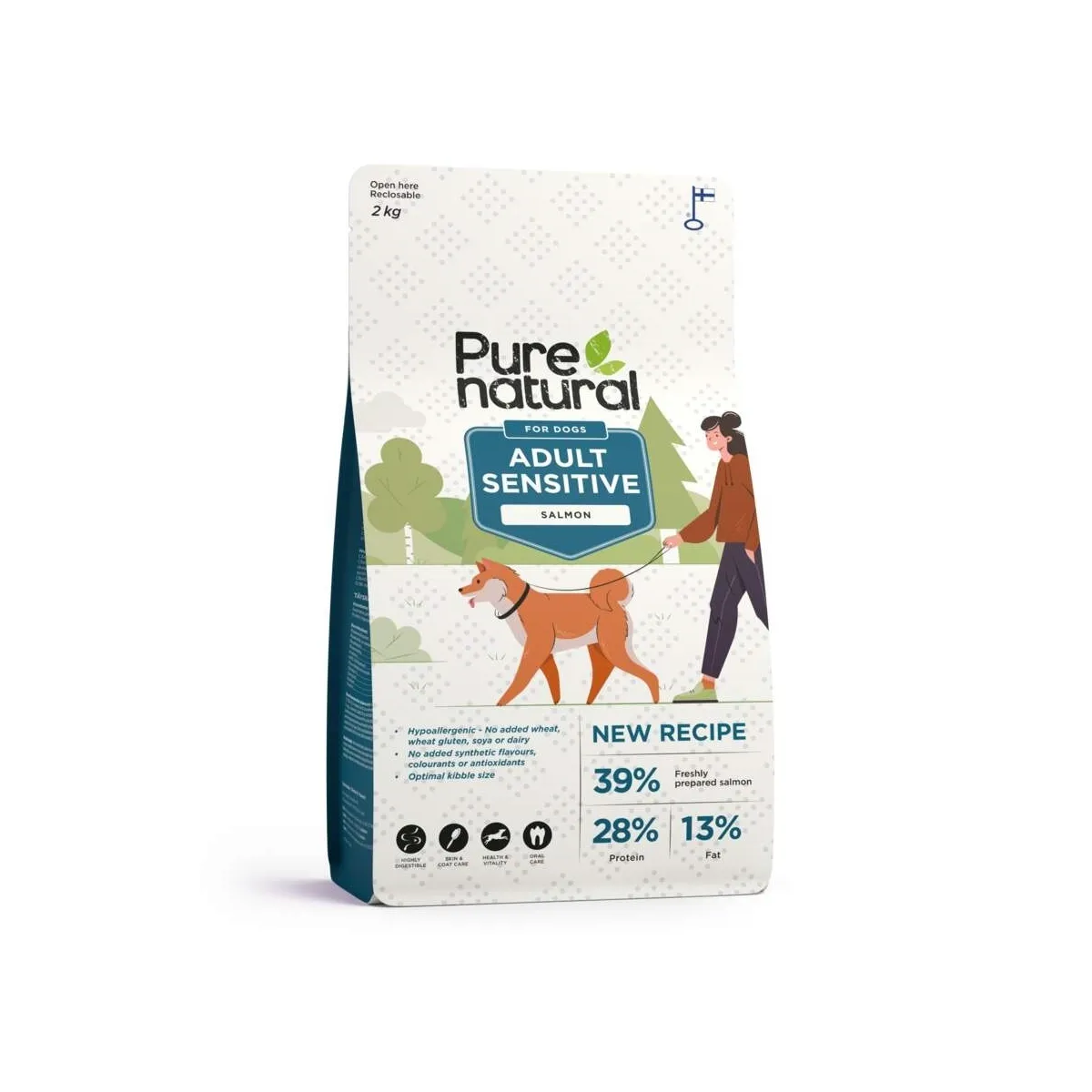 PURENATURAL KOERA TÄISSÖÖT SENSITIVE LÕHE 2KG* - Изображение товара 1