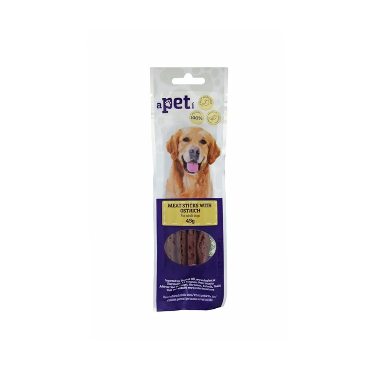 APETI KOERA MAIUS JAANALINNULIHA PULGAD 45G - Изображение товара