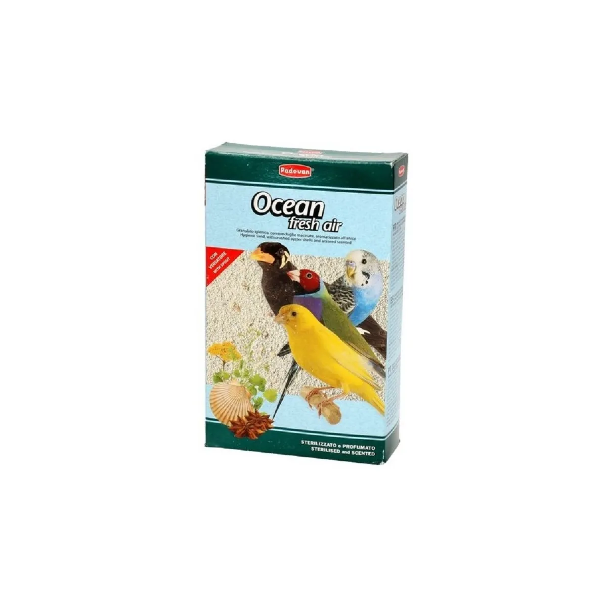 Padovan Ocean Fresh Air био-песок для птиц, 1 кг - Изображение товара