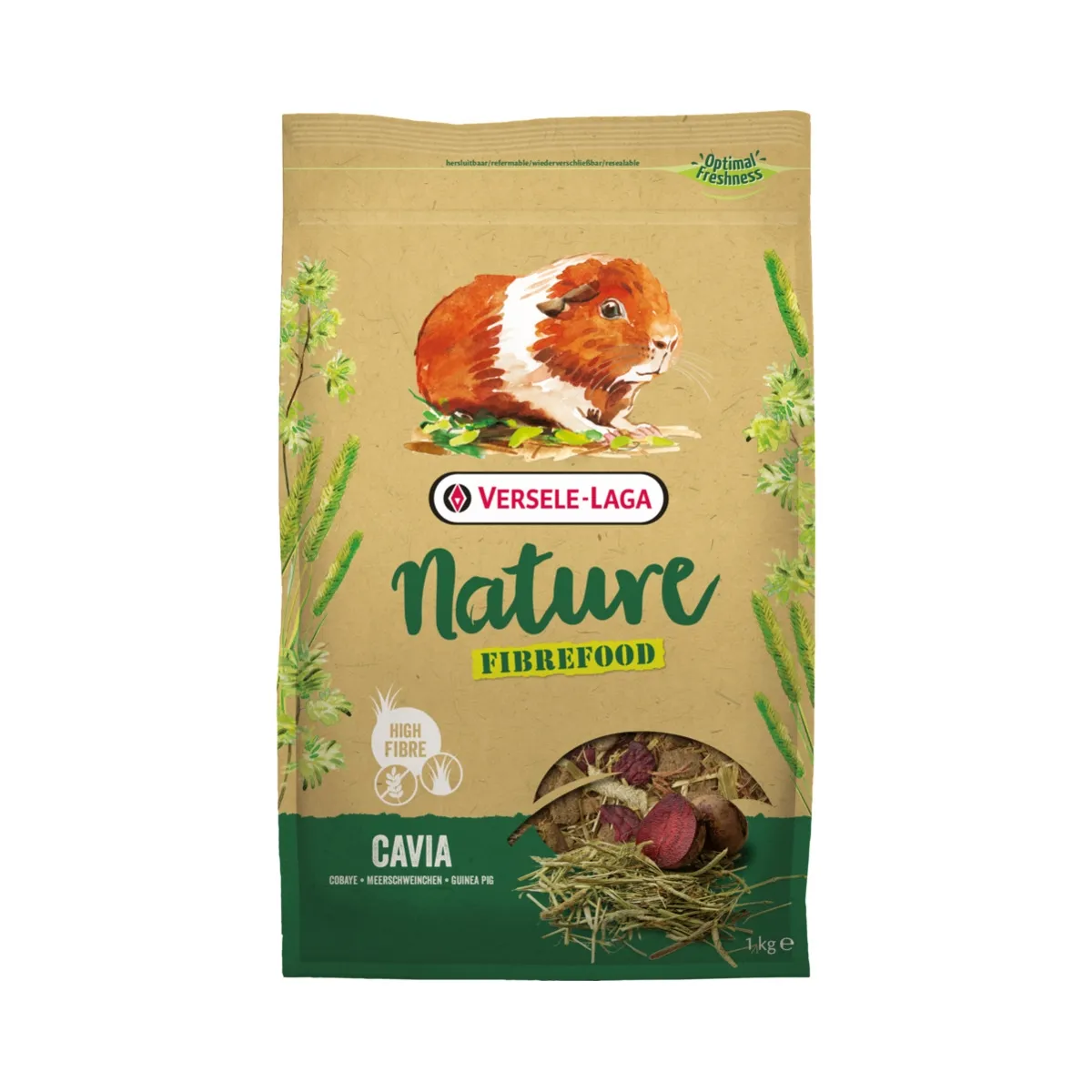 Versele-Laga Nat.Fibrefood полноценный корм для морских свинок, 1 кг - Изображение товара