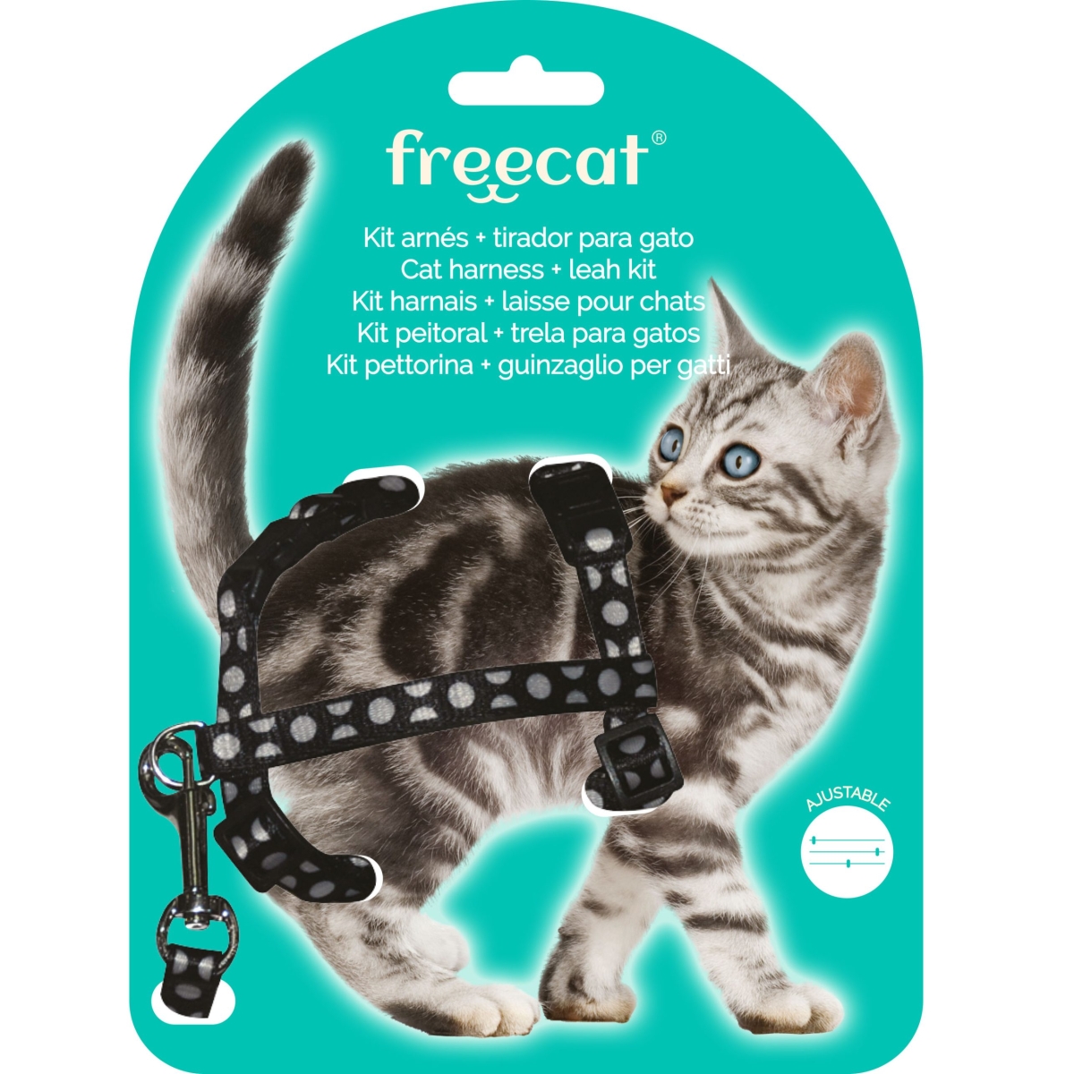 FREECAT KASSI TRAKSID+JALUTUSRIHM MUST - Изображение товара