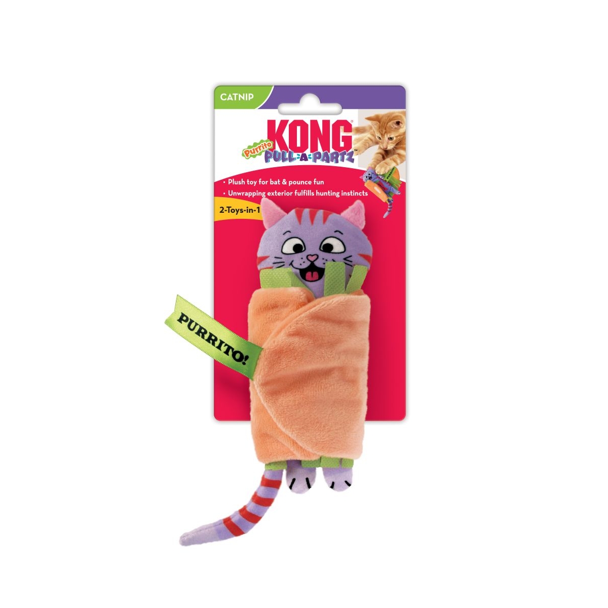 Игрушка для кошек Kong Pull-a-Partz Purrito - Изображение товара 1