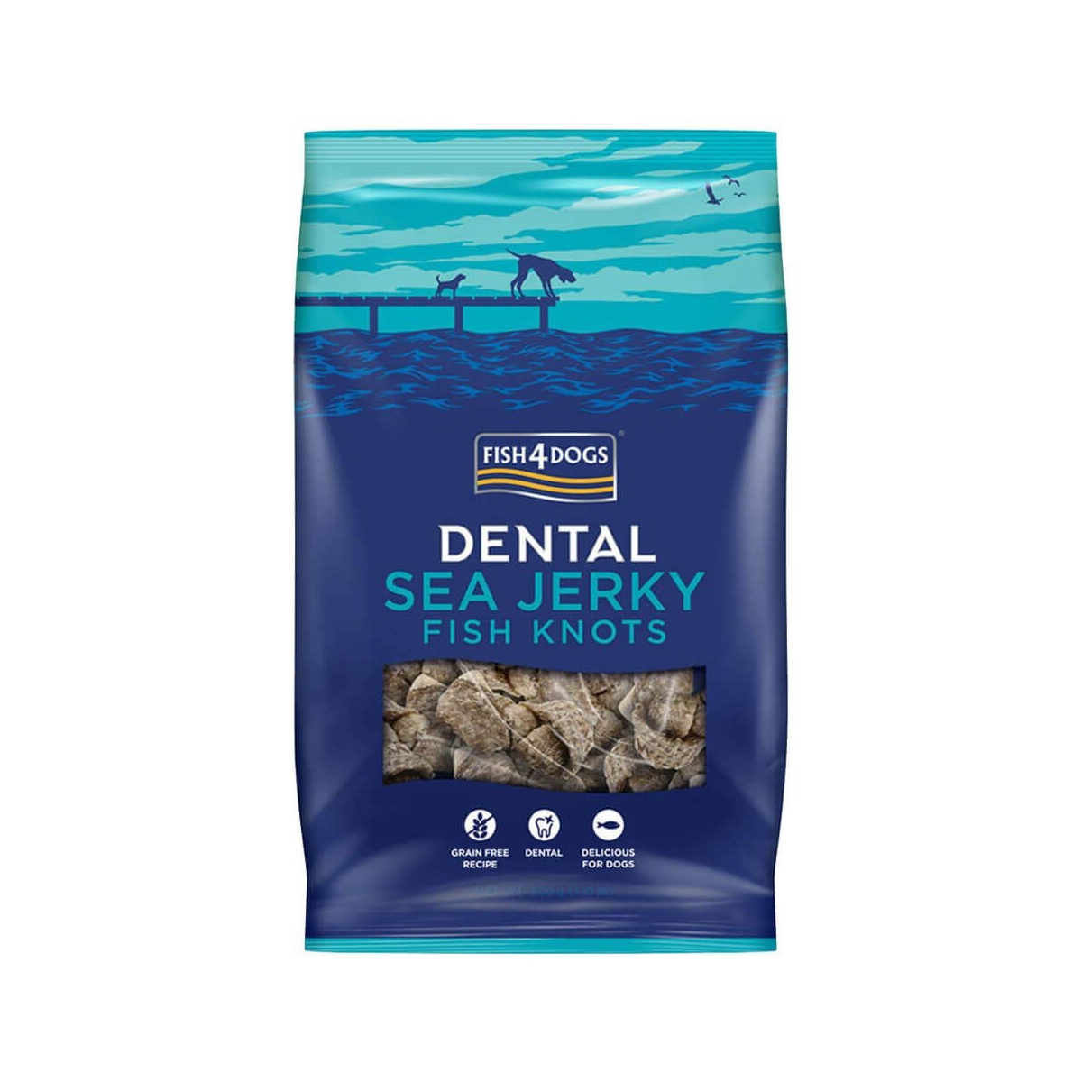 Fish4Dogs Sea Jerky Fish Knots лакомство для собак, 100 г - Изображение товара