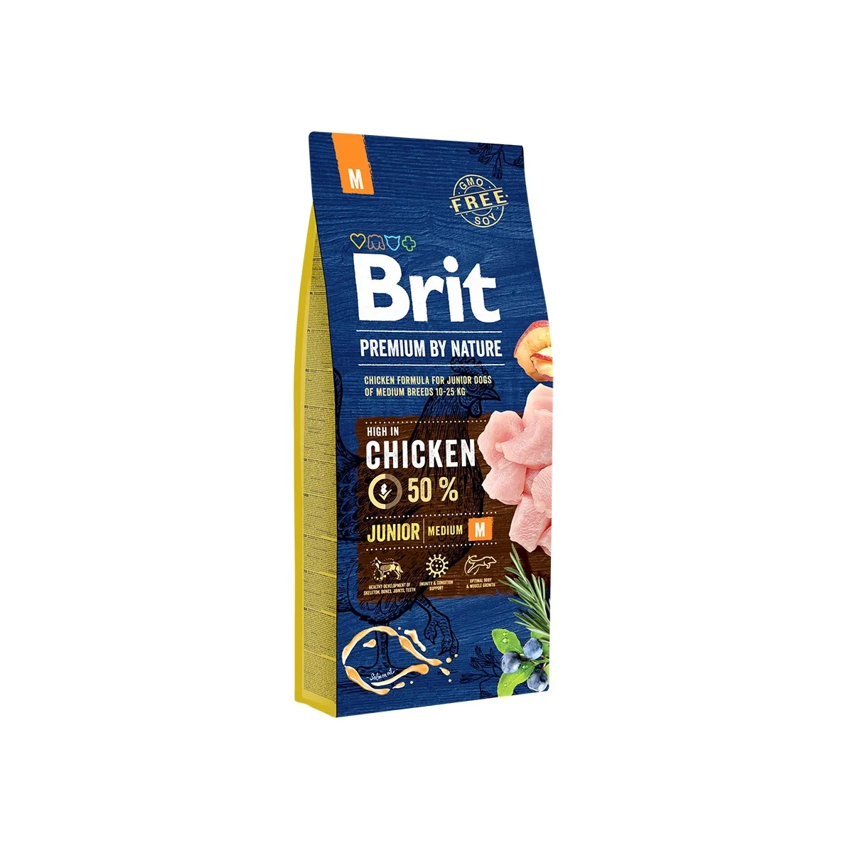 BRIT PREMIUM KOERA TÄISSÖÖT M JUUNIOR KANA 15KG* - Изображение товара