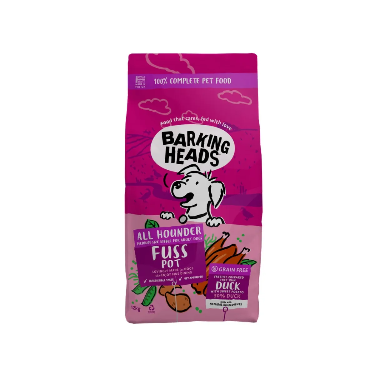 Barking Heads Doggylicious Duck сухой корм для собак, 12 кг - Изображение товара 1