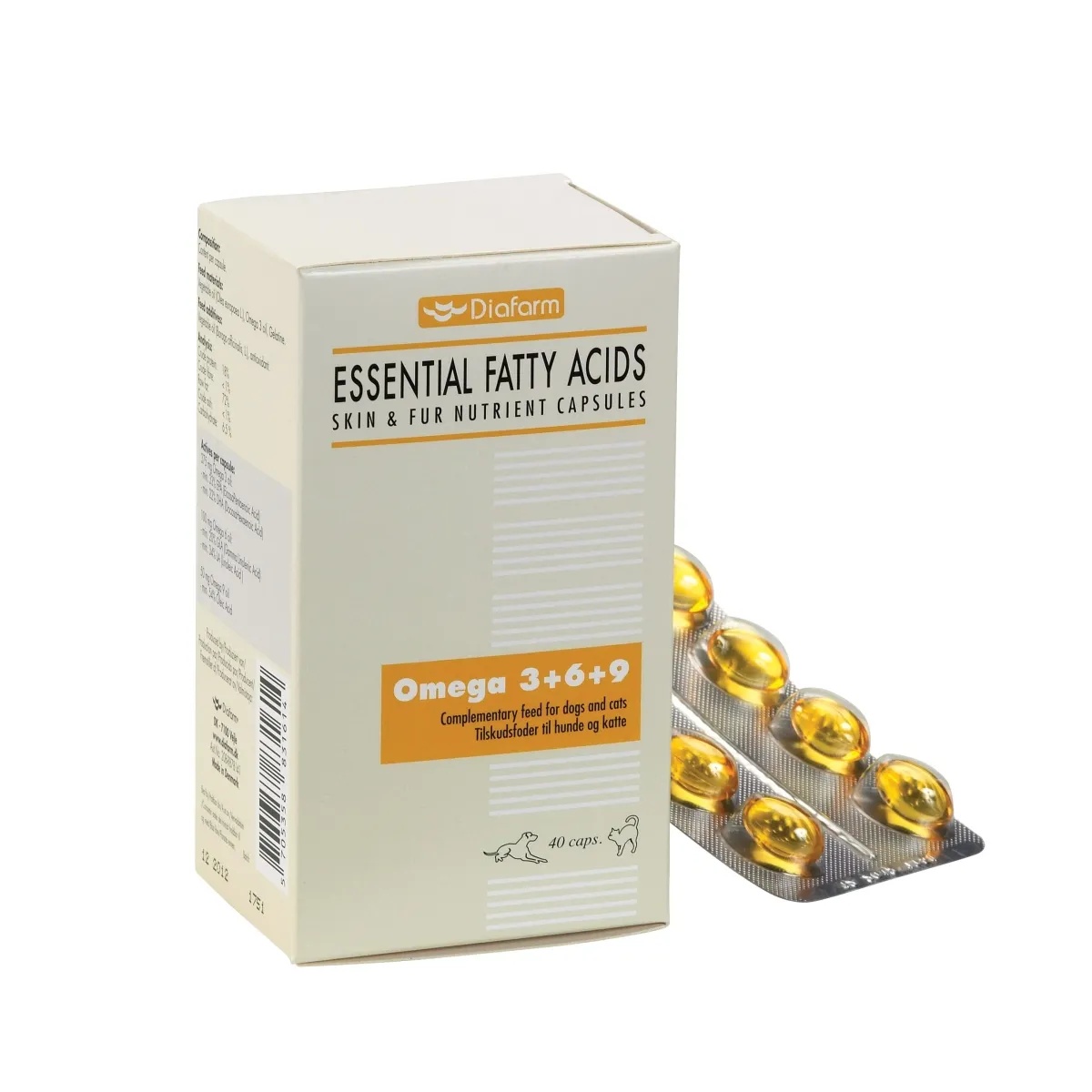 Diafarm OMEGA 3+6+9 капсулы для собак/котов N40 - Изображение товара