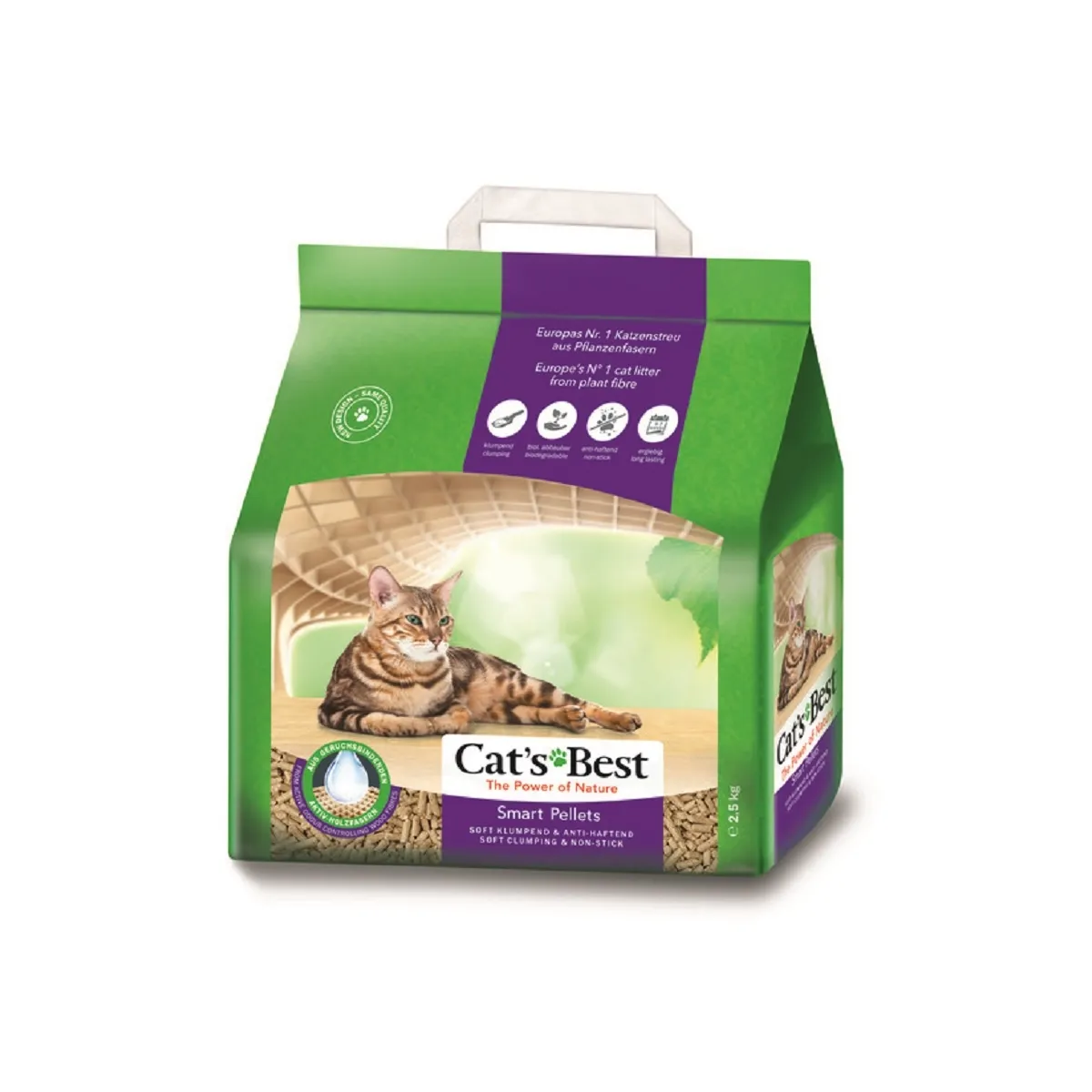 Cat's Best Smart Pellets наполнитель для кошек, 5 L - Изображение товара 1