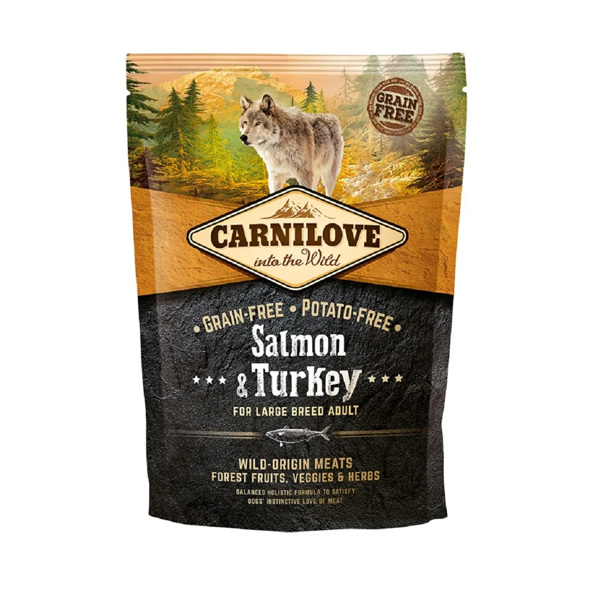 CARNILOVE KOERA TÄISSÖÖT SUUR TÕUG LÕHE/KALKUN 1,5KG* - Изображение товара