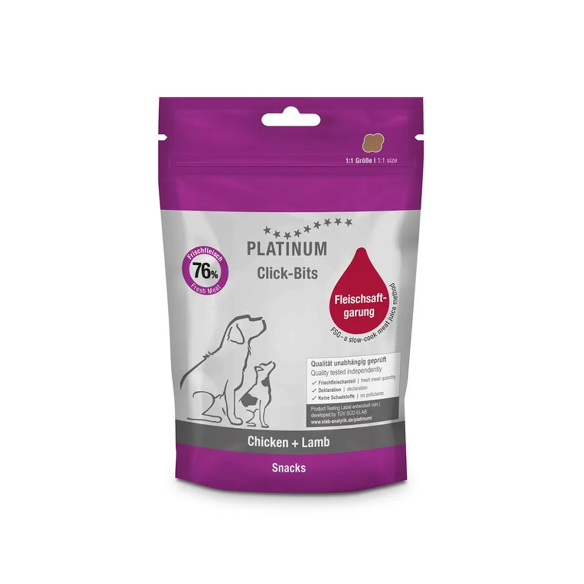 PLATINUM KOERA MAIUS CLICK-BITS KANA/LAMMAS 150G # - Изображение товара 1