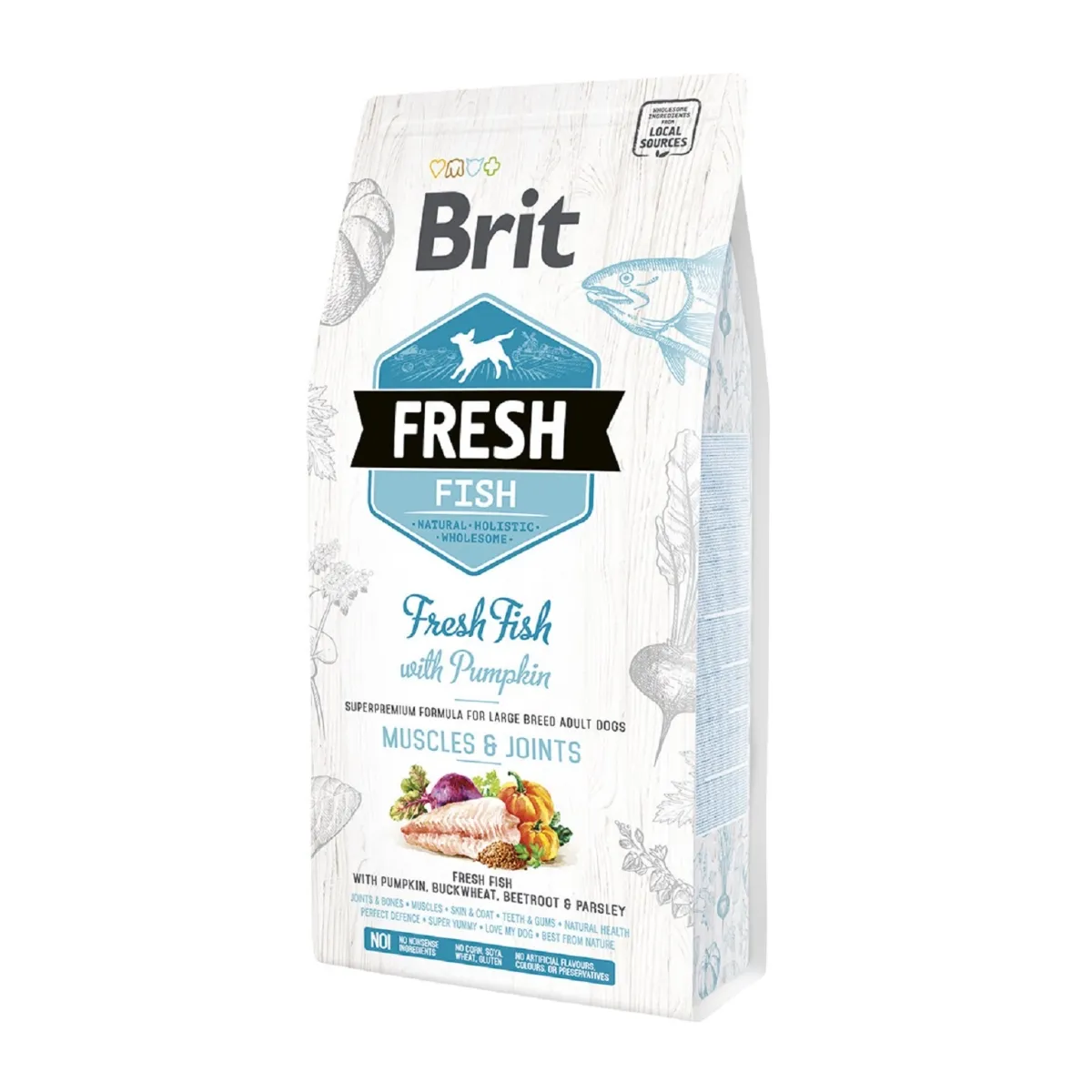 BRIT FRESH KOERA TÄISSÖÖT SUUR TÕUG KALA/KÕRVITS 2,5KG* - Изображение товара