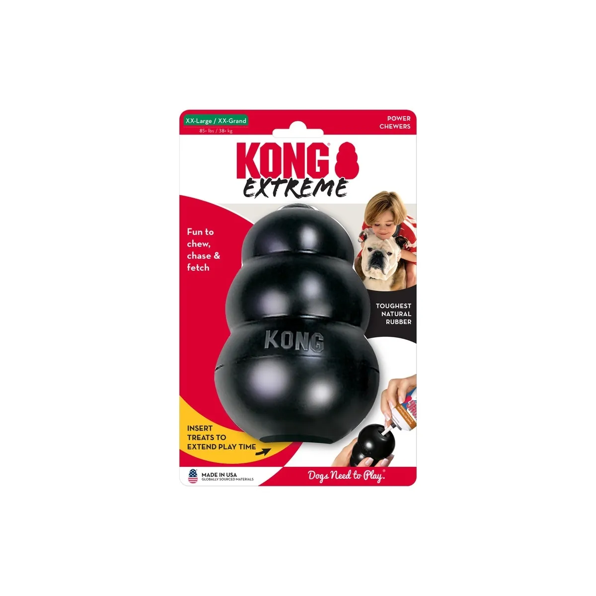 Kong Extreme XXL игрушка для собак, наполняемая, черная - Изображение товара 1