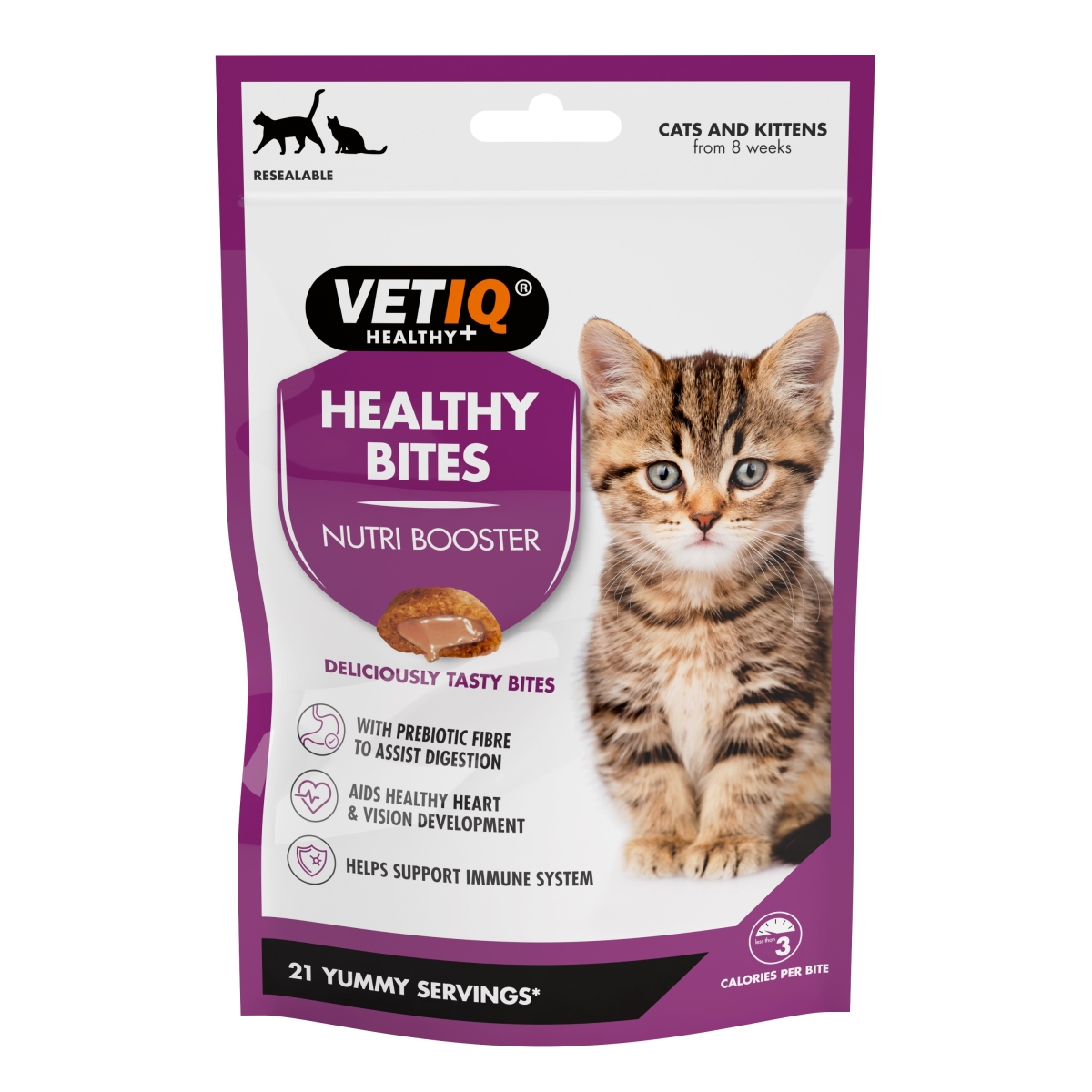 VETIQ Healthy Bites Nutri Booster лакомство для кошек, 65 г - Изображение товара