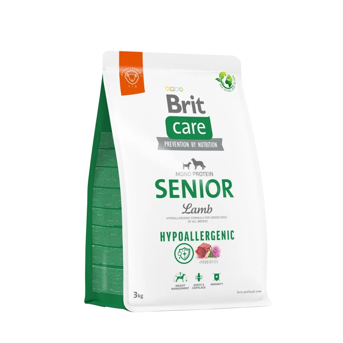 BRIT CARE KOERA TÄISSÖÖT SEENIOR LAMMAS/RIIS 3KG* - Изображение товара
