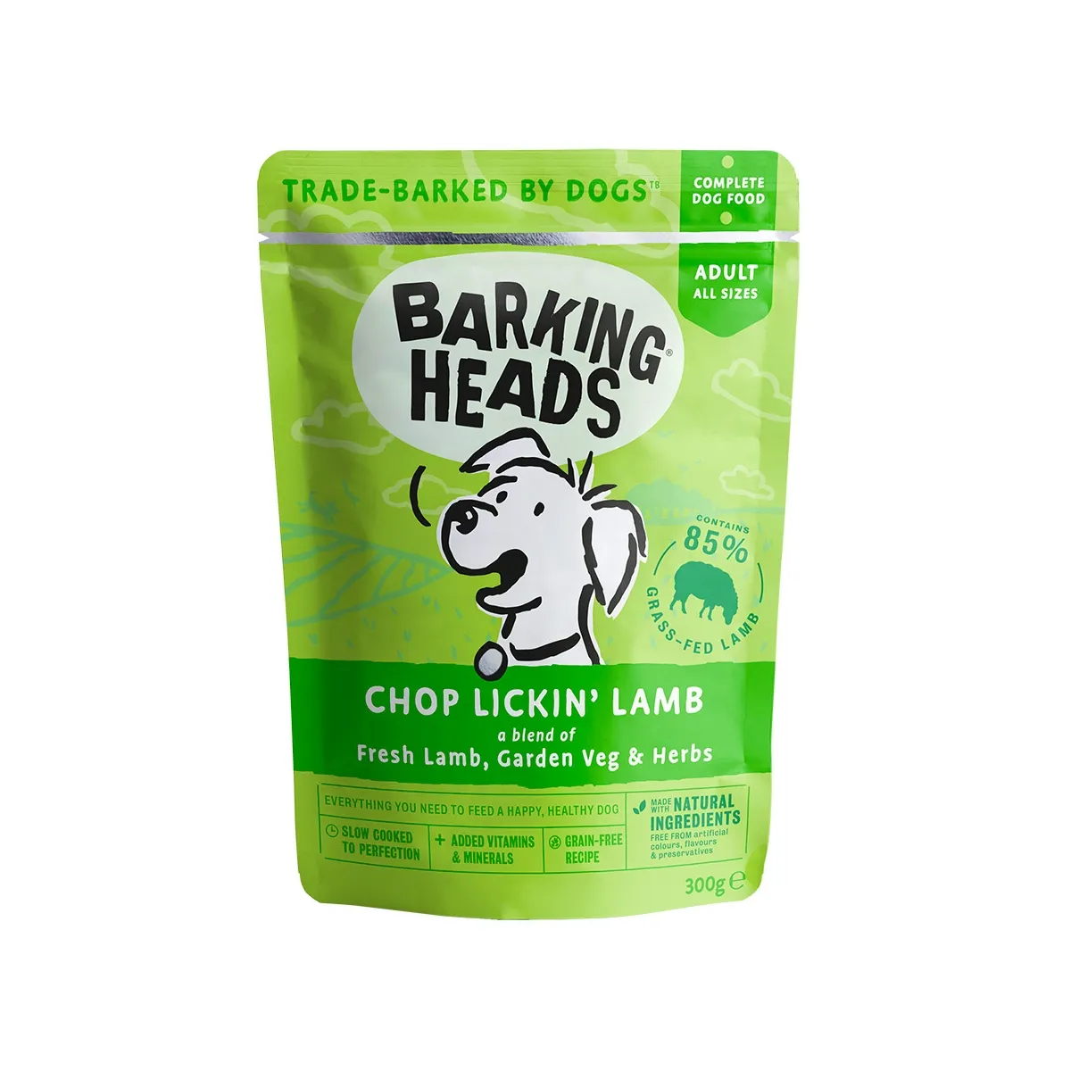 Barking Heads Chop Lickin влажный корм для собак, ягненок, 300 г - Изображение товара 1