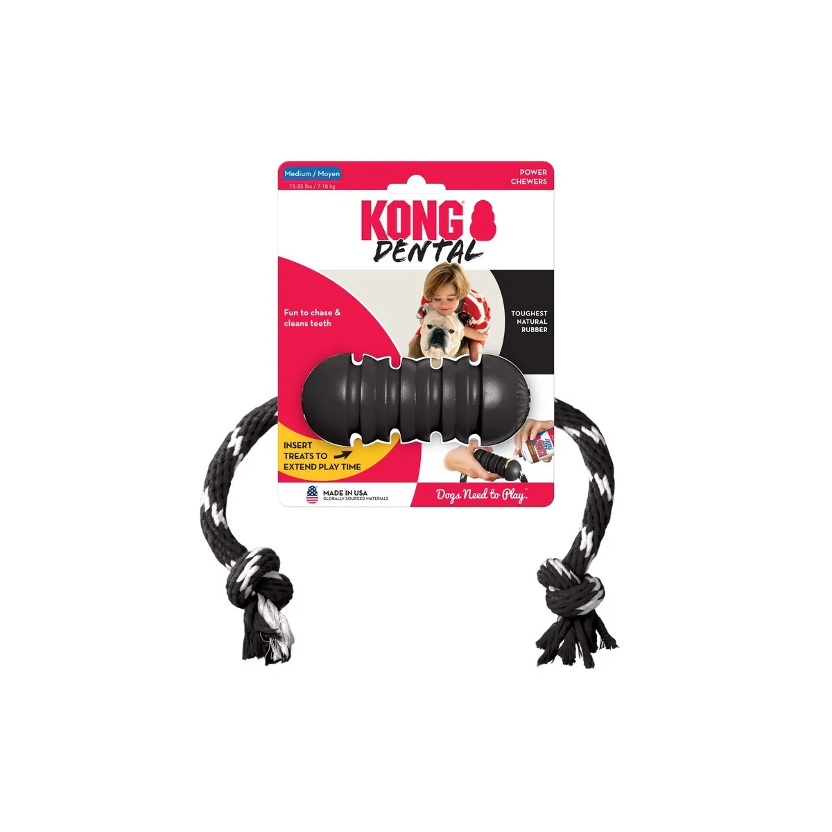 KONG EXTREME DENTAL KOERA MÄNGUASI NÖÖRIGA M # - Изображение товара 1