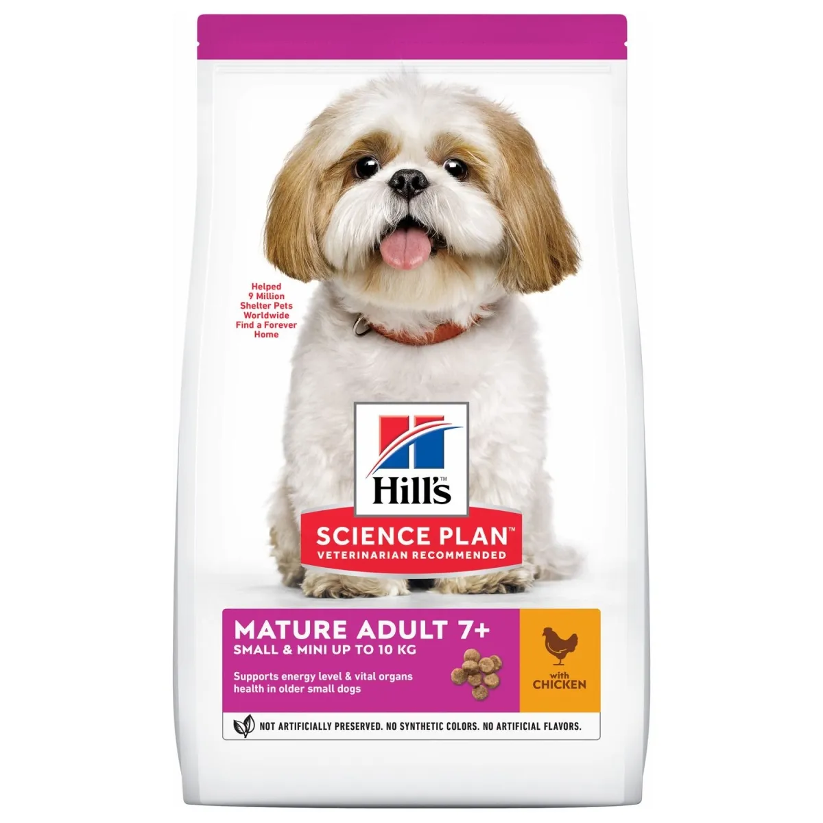 Hills Mature 7+ корм для пожилых собак мелких пород, курица, 1,5кг - Изображение товара