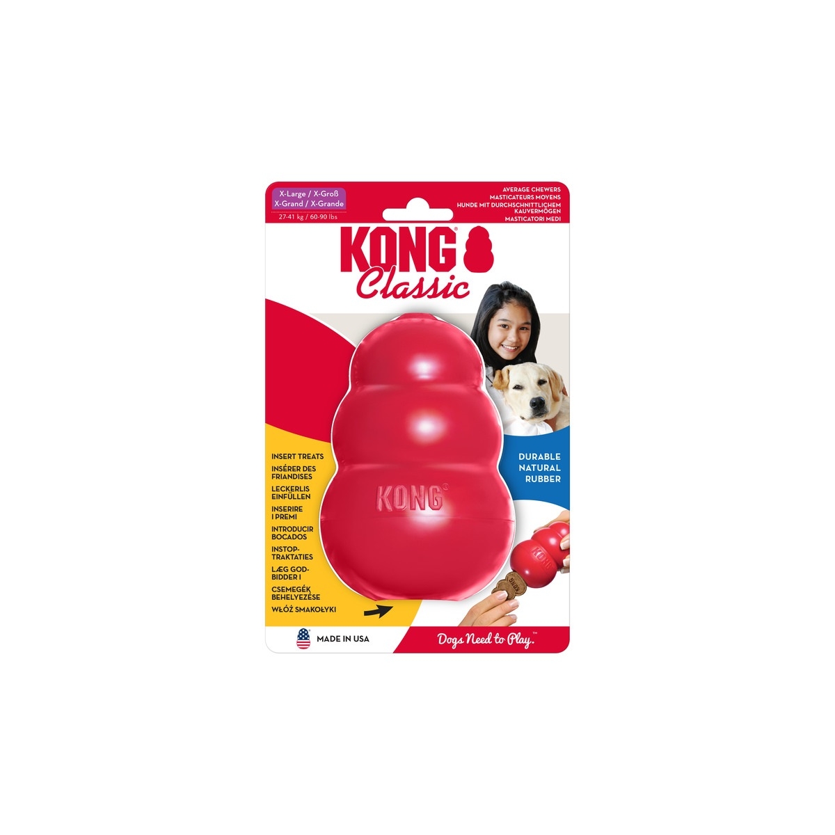 Kong Classic XL игрушка для собак, наполняемая, красная - Изображение товара 1