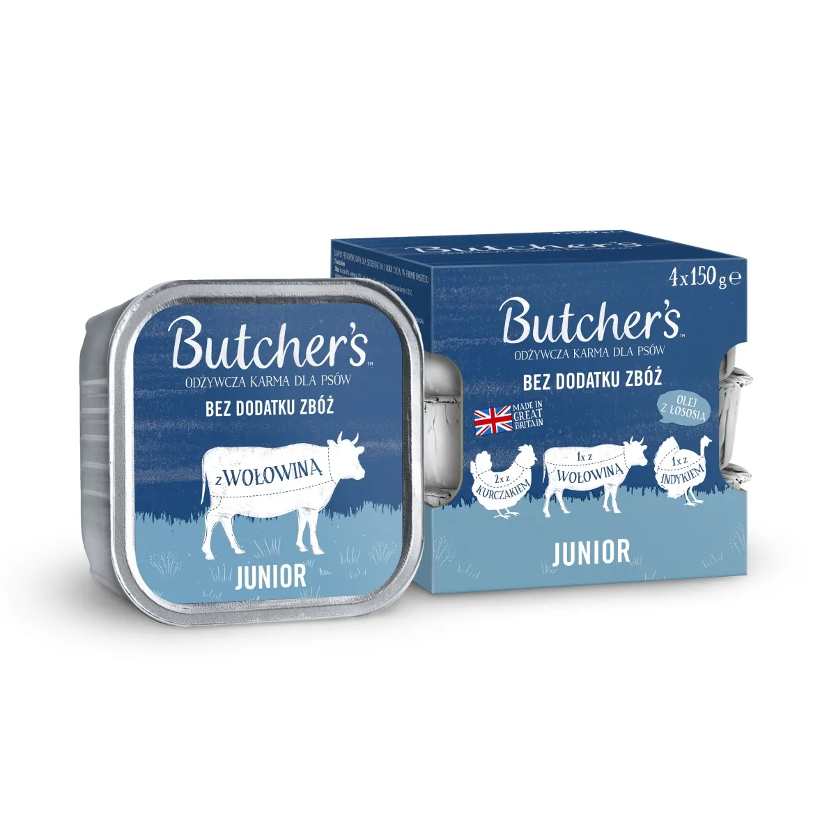 BUTCHRES KOERA PASTEET JUUNIOR MULTIP. KANA/KALKUN/VEIS 150G N4 - Изображение товара
