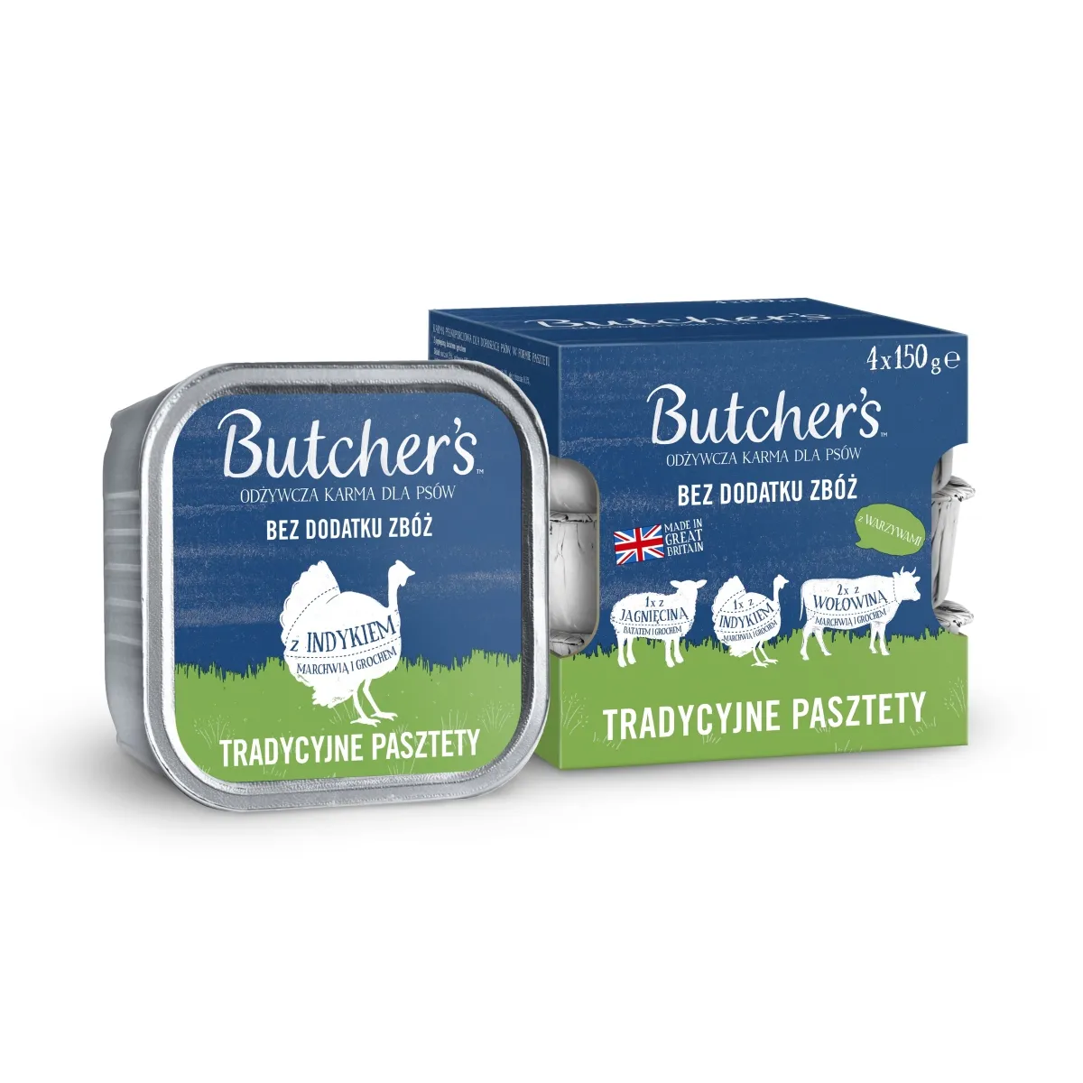 BUTCHERS KOERA PASTEET MULTIP. LAMMAS/KALKUN/VEIS 150G N4 - Изображение товара