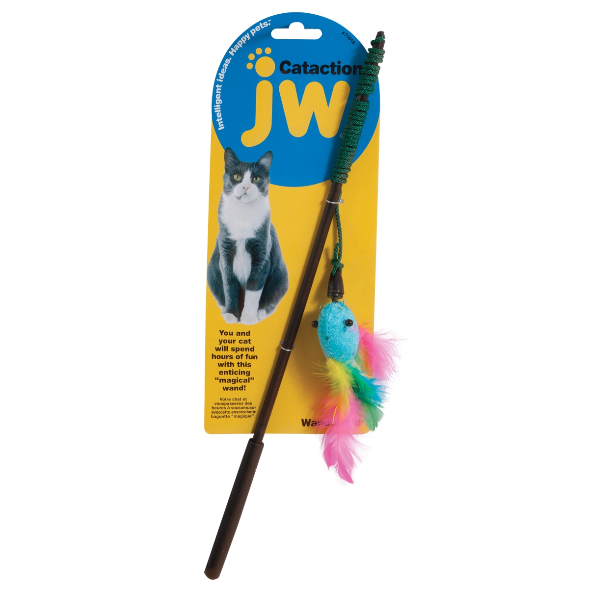 JW игрушка для кошек, удочка с перьями - Изображение товара