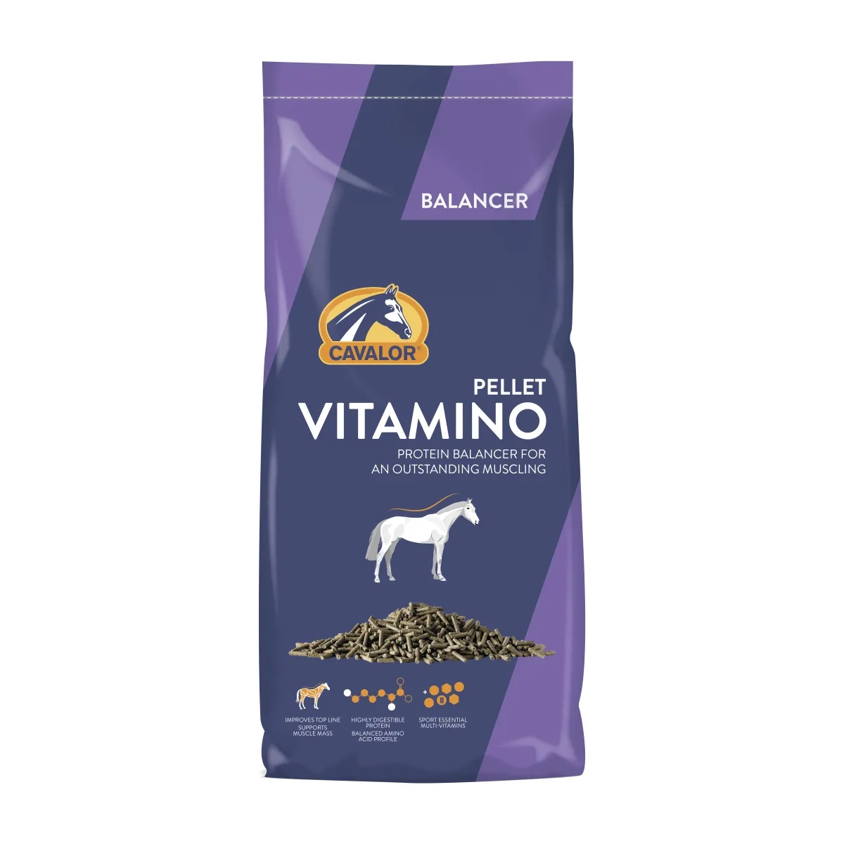 Дополнительный корм для лошадей Cavalor Vitamino 20 кг - Изображение товара