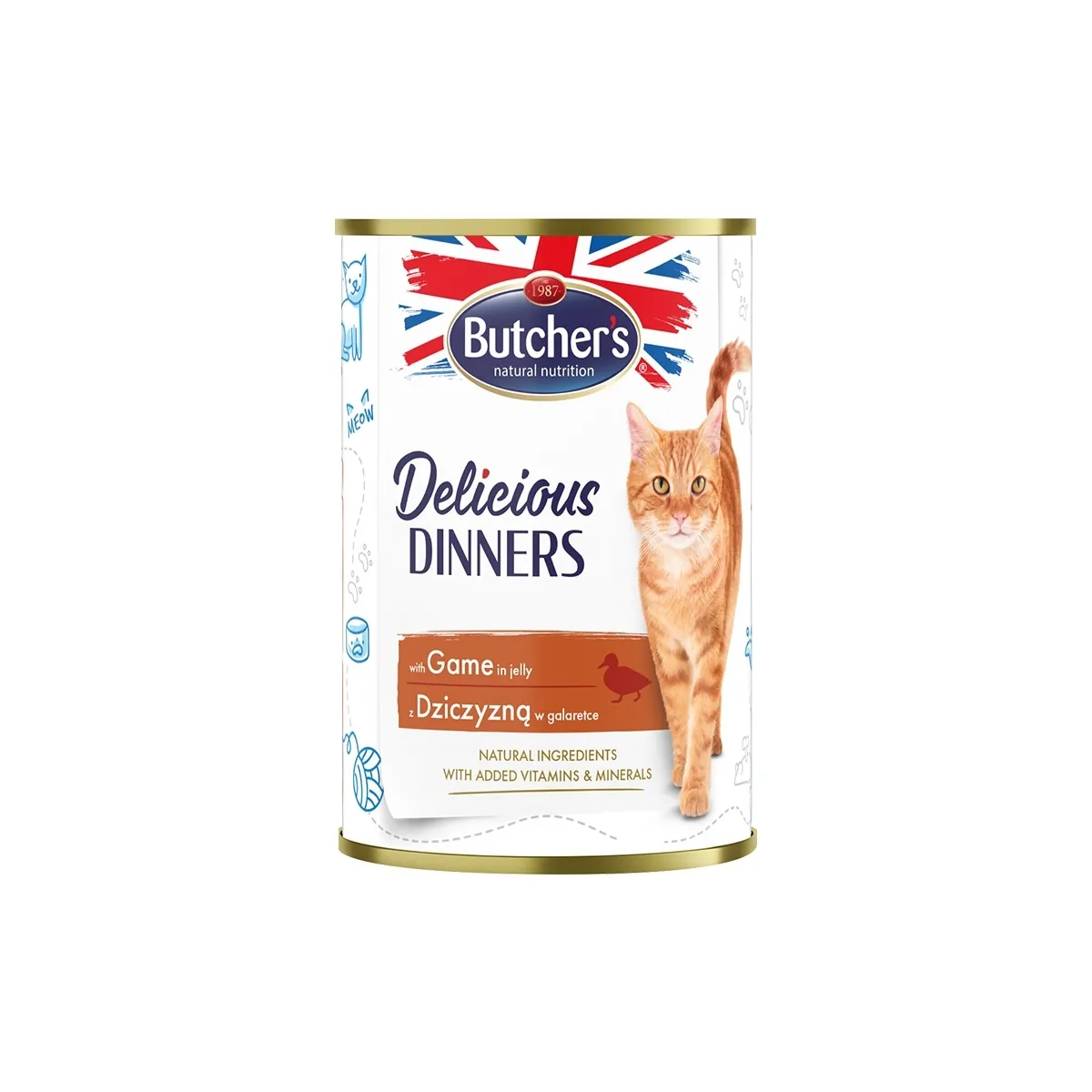 Butcher's консервы Delicious Dinners с кусочками дичи в желе 400г - Изображение товара