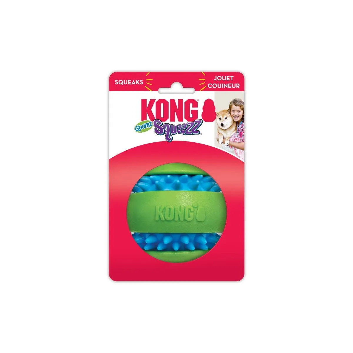 Игрушка для собаки Kong Squeezz Goomz ball XL - Изображение товара 1