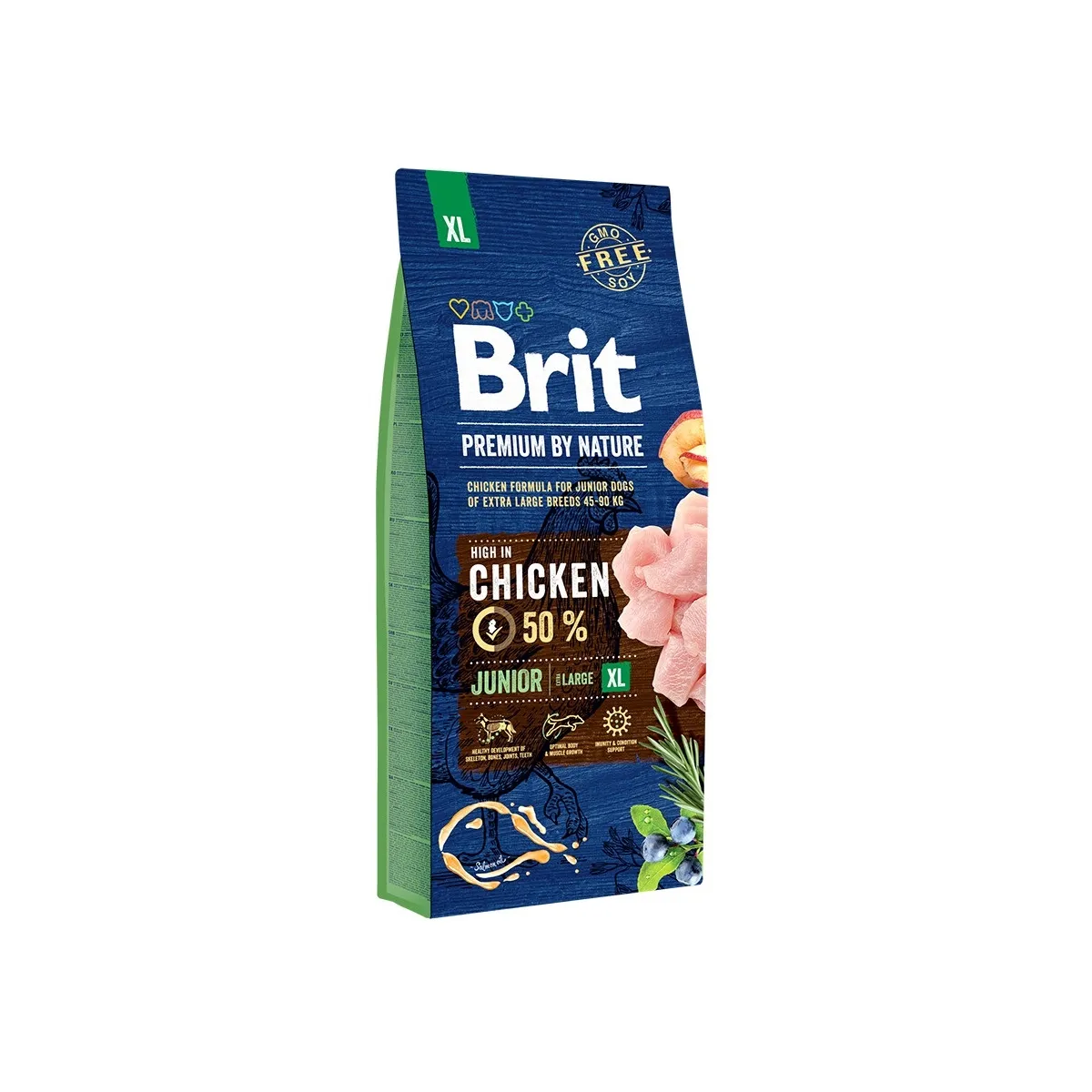 BRIT PREMIUM KOERA TÄISSÖÖT XL KANA JUUNIOR 15KG* - Изображение товара