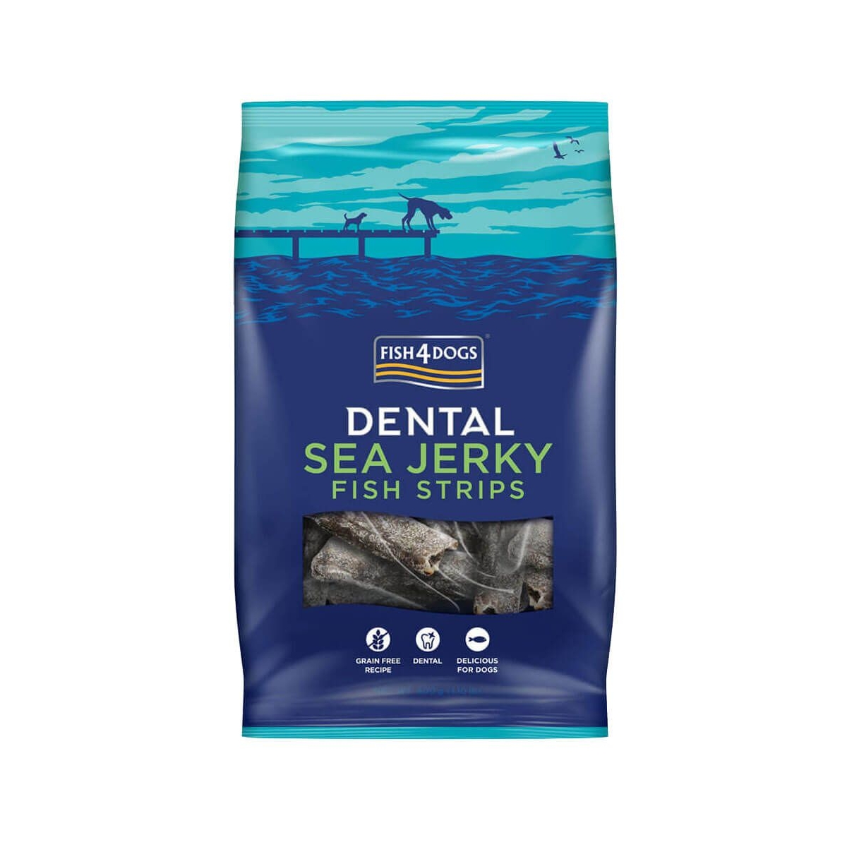 Fish4Dogs Sea Jerky Skinny Strips лакомство для собак, 500 г - Изображение товара