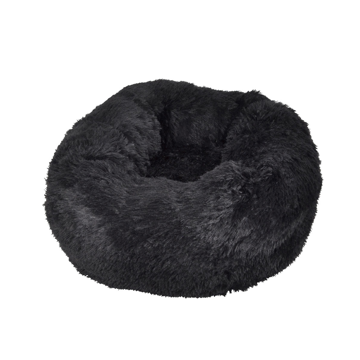 Love Story Fluffy лежанка для кошек Ø 60 x 15 см, черный - Изображение товара