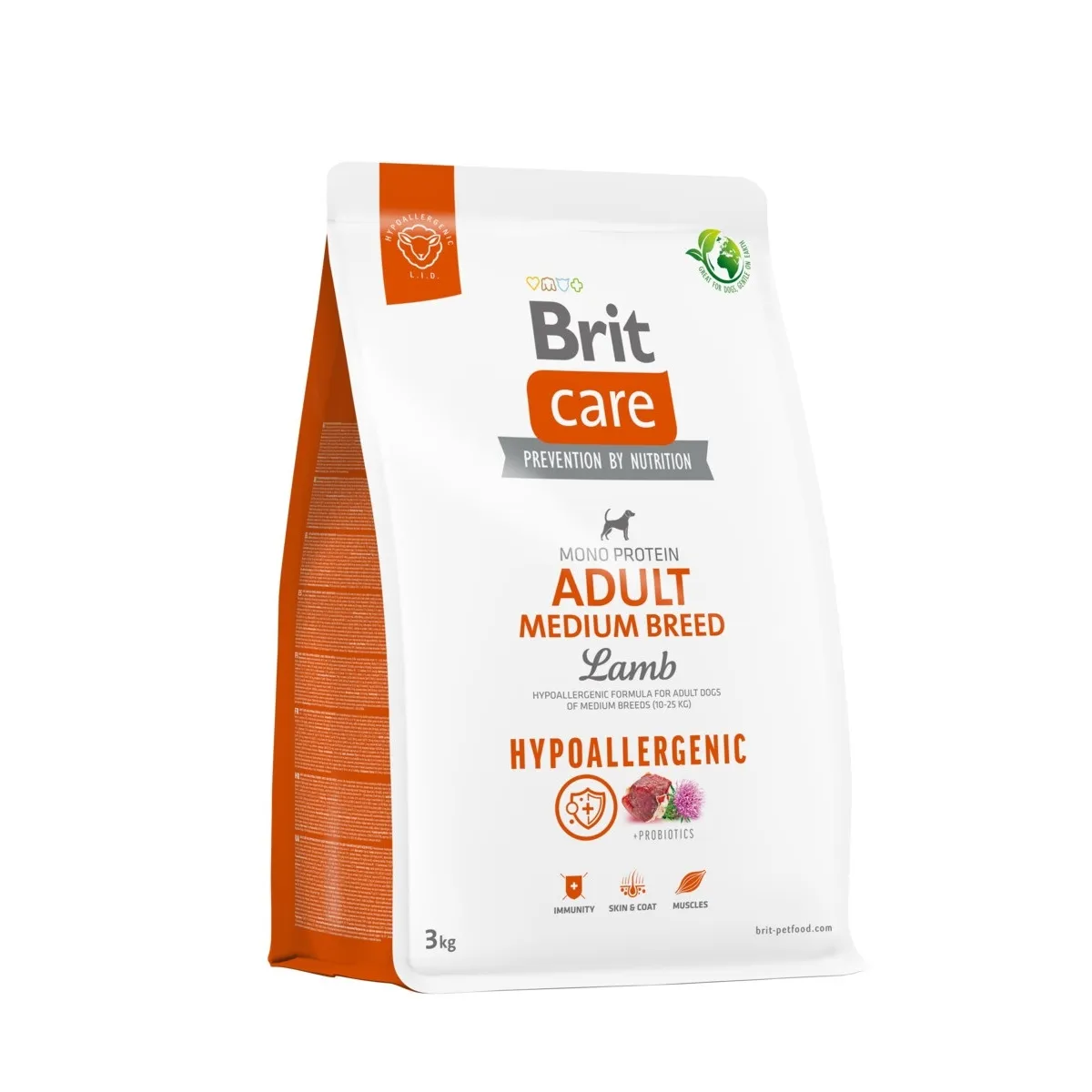 BRIT CARE KOERA TÄISSÖÖT KESK.TÕUG LAMMAS/RIIS 3KG* - Изображение товара