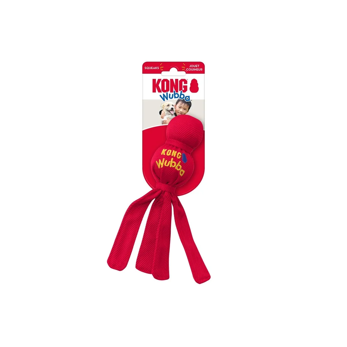 Kong Wubba игрушка для собак из текстиля, размер S - Изображение товара 1