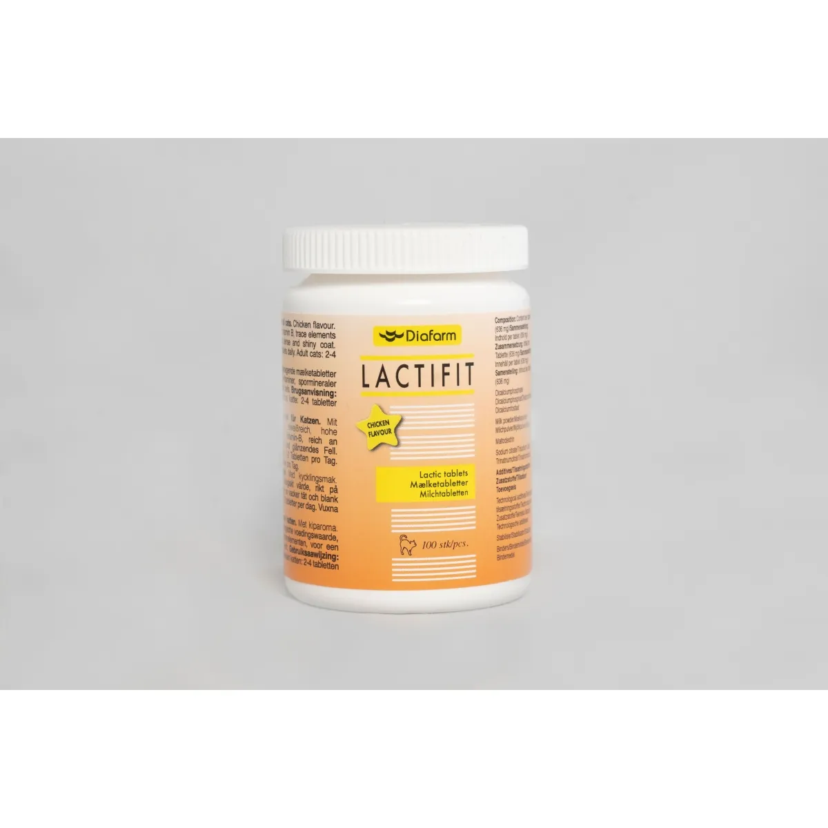 Diafarm Lactifit Lactic с курицей, дополнительный корм для котов N100 - Изображение товара