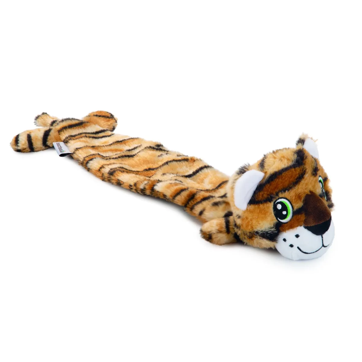 Beeztees Flatinos игрушка тигр для собак, 53 cm, коричневая - Изображение товара