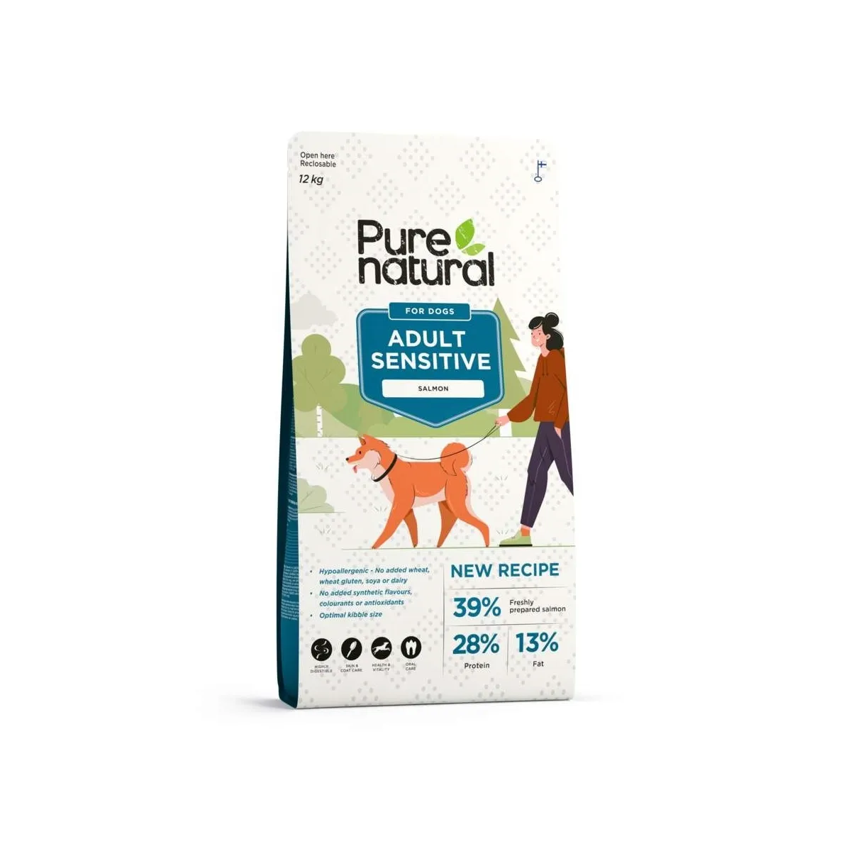 PURENATURAL KOERA TÄISSÖÖT SENSITIVE LÕHE 12KG* - Изображение товара 1
