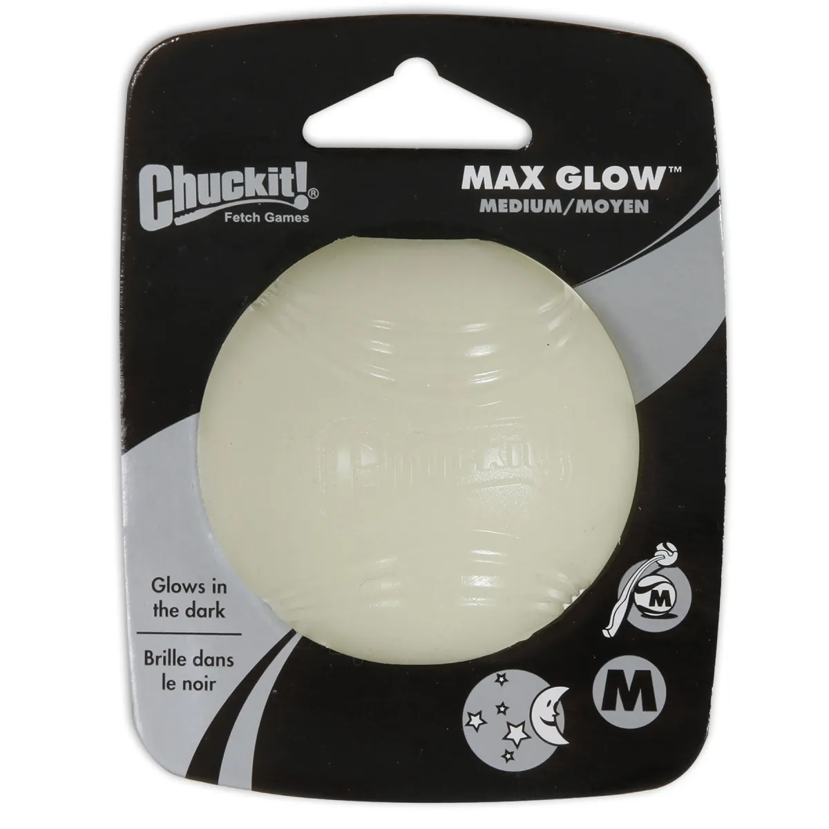 Chuckit Max Glow игрушка для собак, светящаяся в темноте, M - Изображение товара