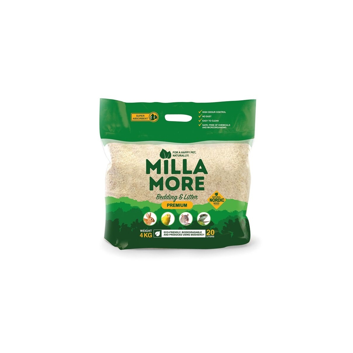 Millamore Premium наполнитель для грызунов, 4 кг - Изображение товара 1