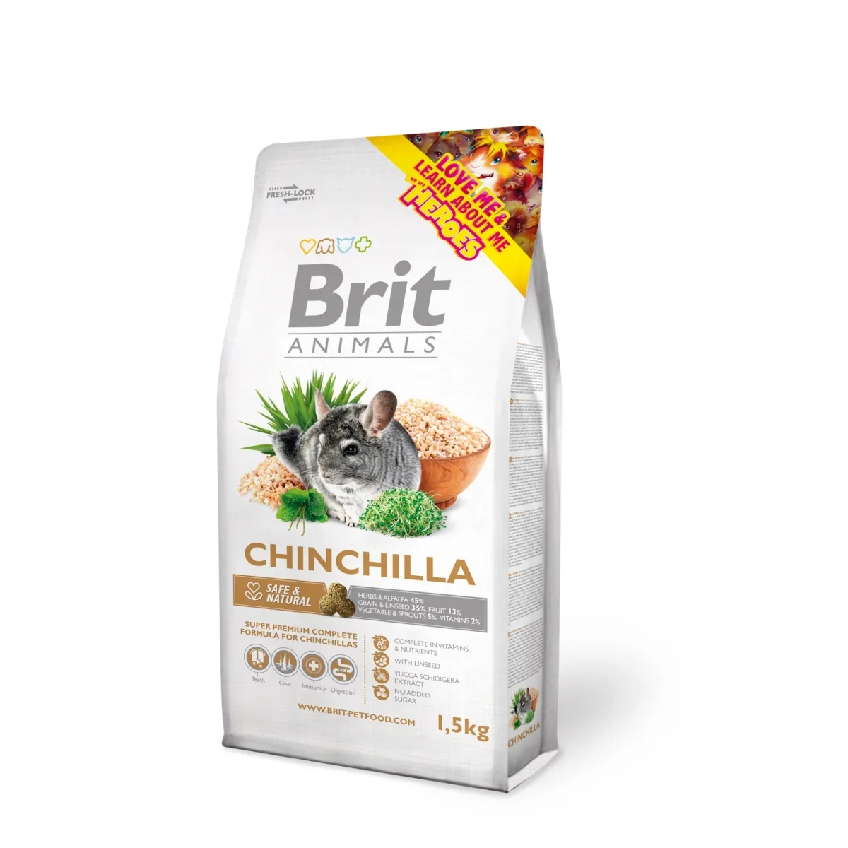 Brit Animals корм для шиншилл, 1,5 кг - Изображение товара