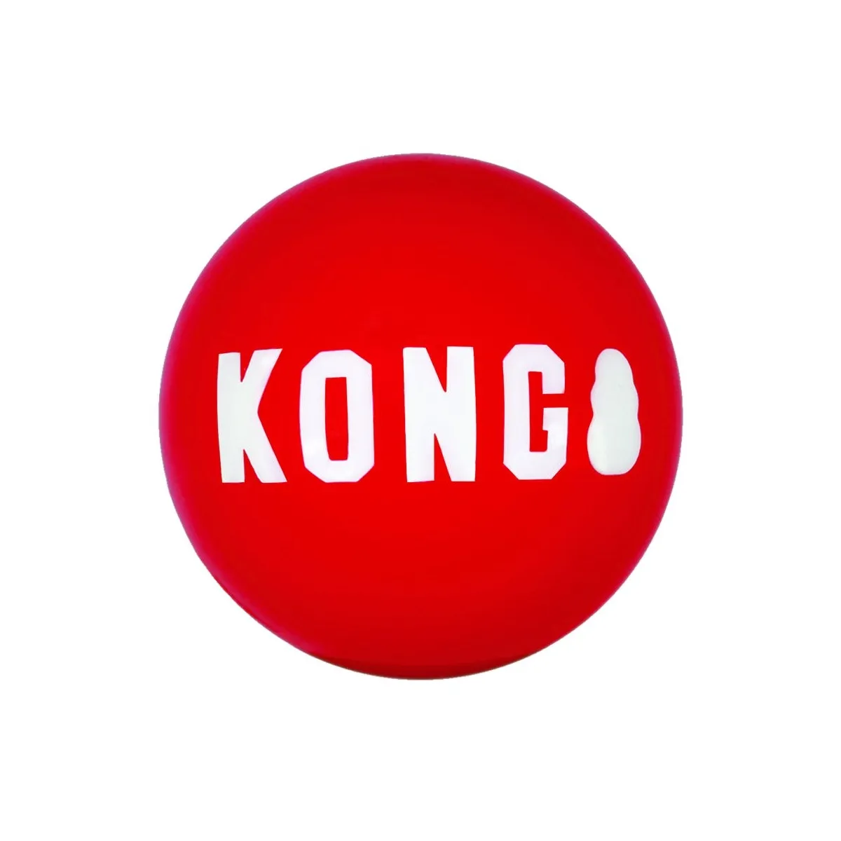 Kong Signature игрушка для собак, мяч среднего размера, розовый - Изображение товара 1