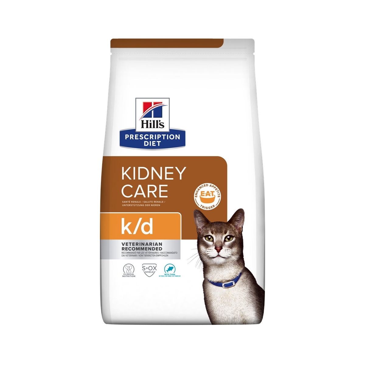 Hills PD K/D Feline Adult - сухой корм для кошек, тунец, 1,5 кг - Изображение товара